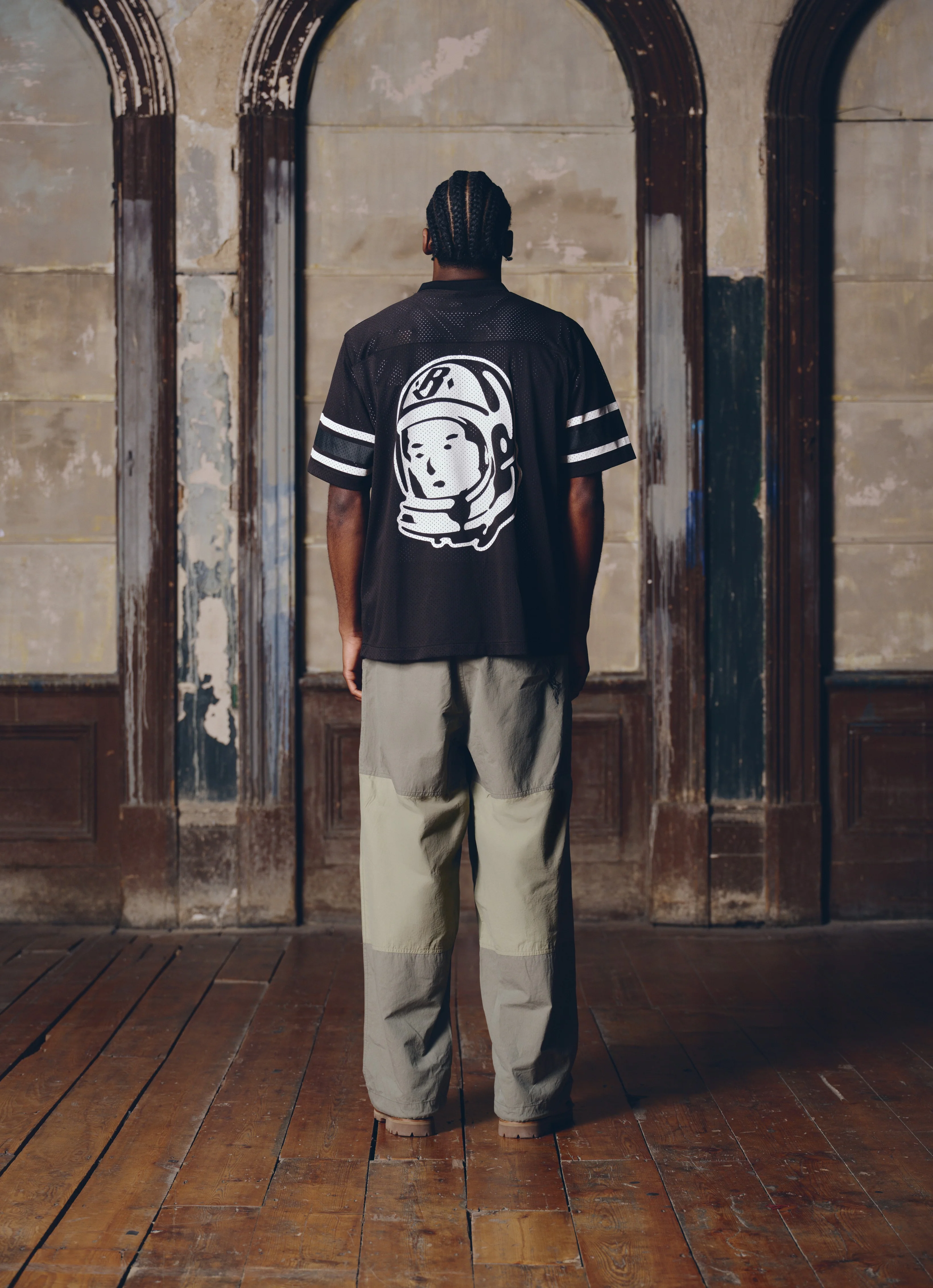 PANELLED PARACHUTE PANTS - KHAKI - Image 3