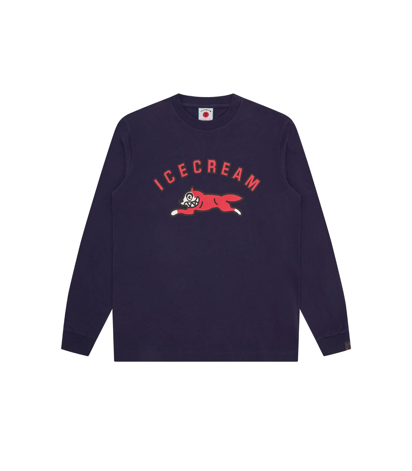 ARCH RUNNING DOG L/S T-SHIRT - NAVY