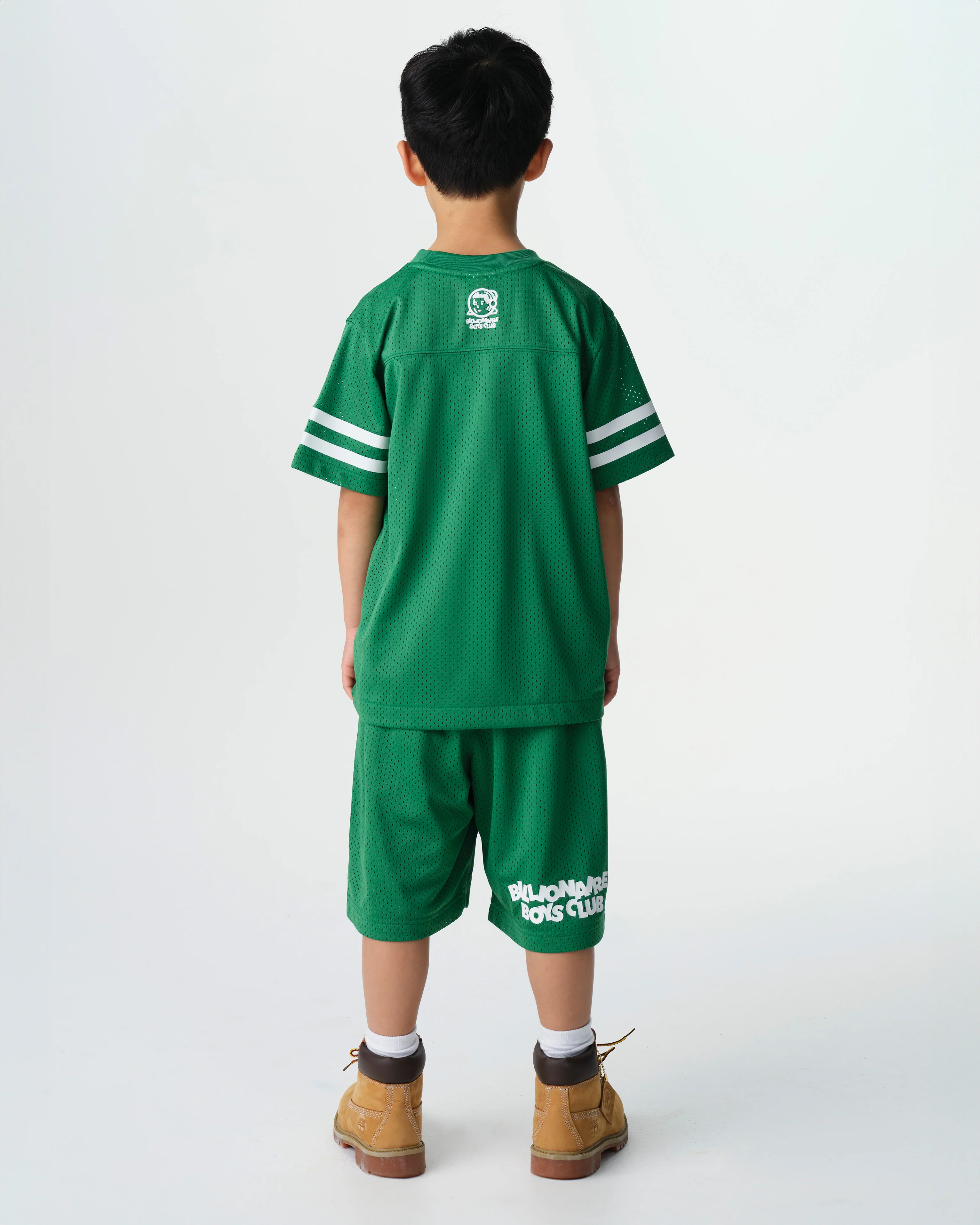 KIDS ASTRO MESH FOOTBALL SHIRT - GREEN - Image 4
