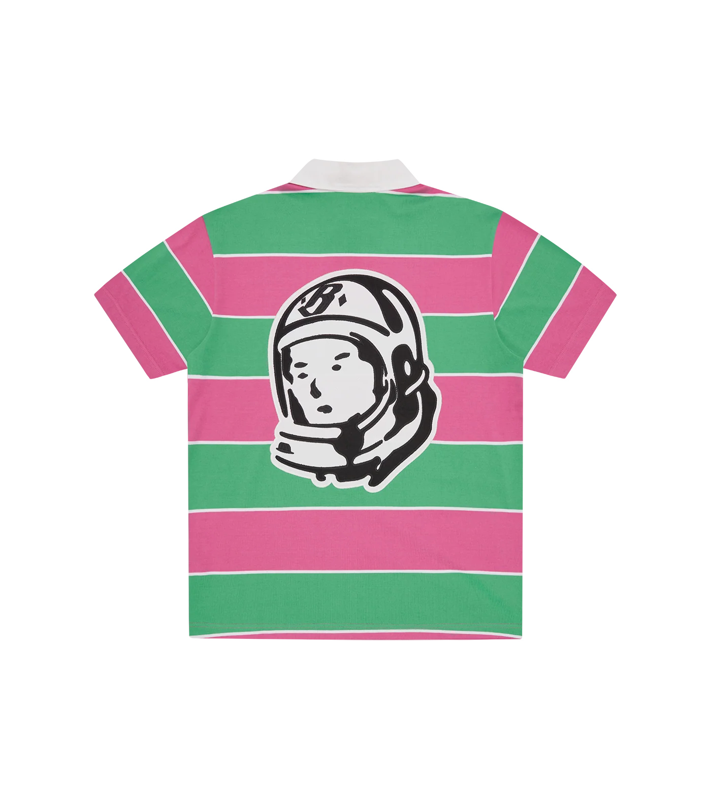 ASTRO S/S STRIPED RUGBY TOP - PINK/GREEN - Image 2