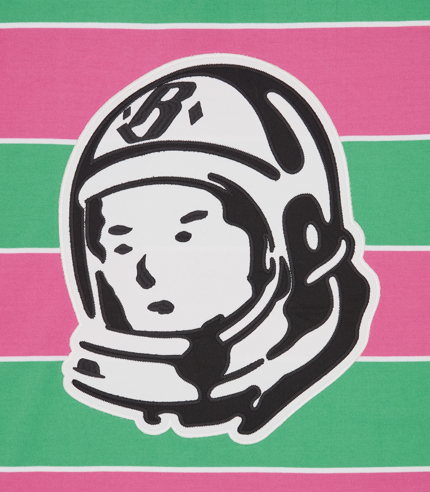 ASTRO S/S STRIPED RUGBY TOP - PINK/GREEN - Image 6