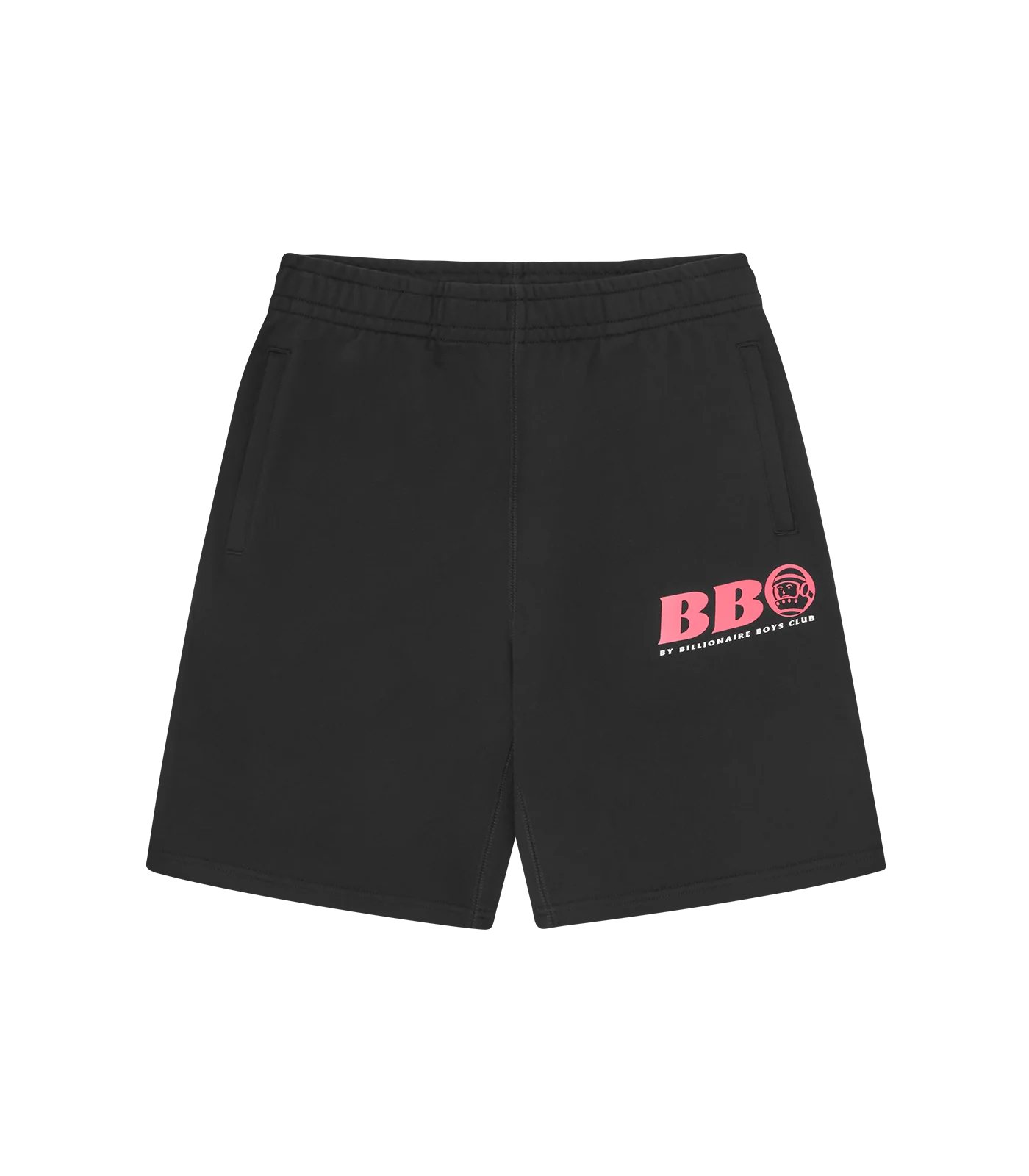 BB ASTRO SWEATSHORTS - BLACK/PINK LOGO