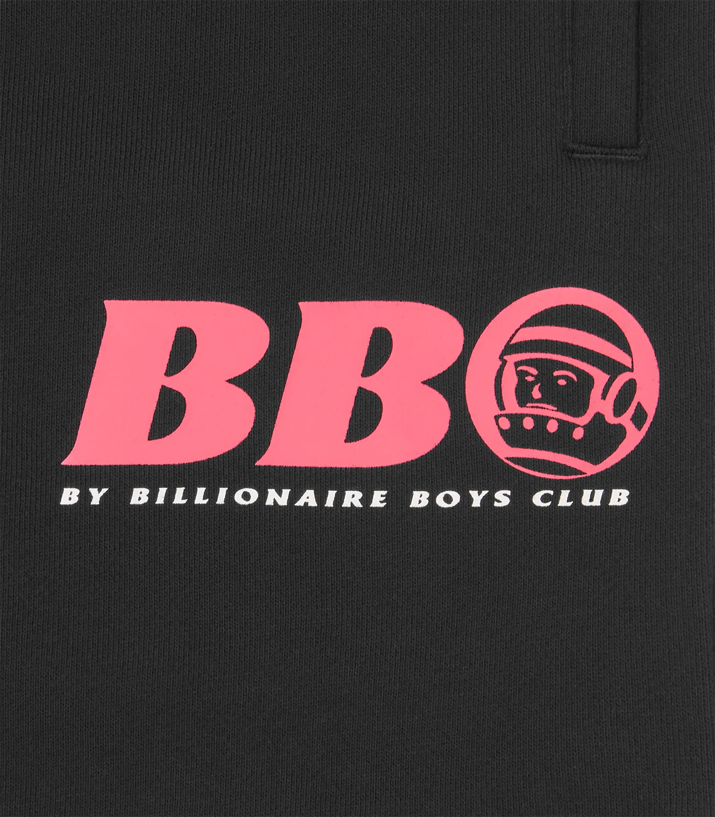 BB ASTRO SWEATSHORTS - BLACK/PINK LOGO - Image 3