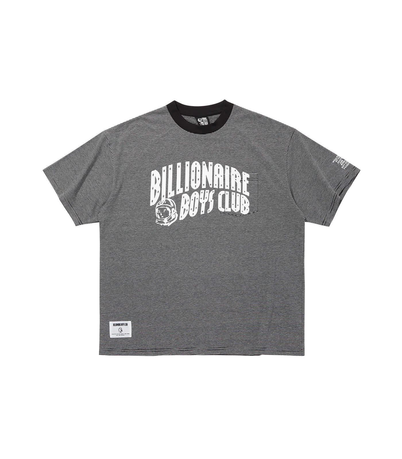 BORDER POCKET T-SHIRT - BLACK/GREY