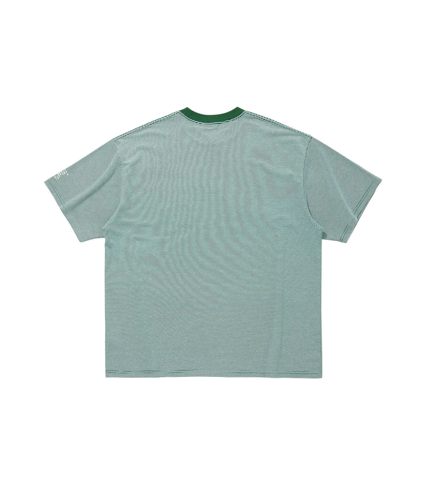 BORDER POCKET T-SHIRT - GREEN/WHITE - Image 2