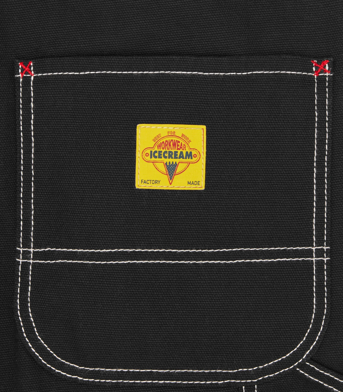 CANVAS CARPENTER PANTS - BLACK - Image 4