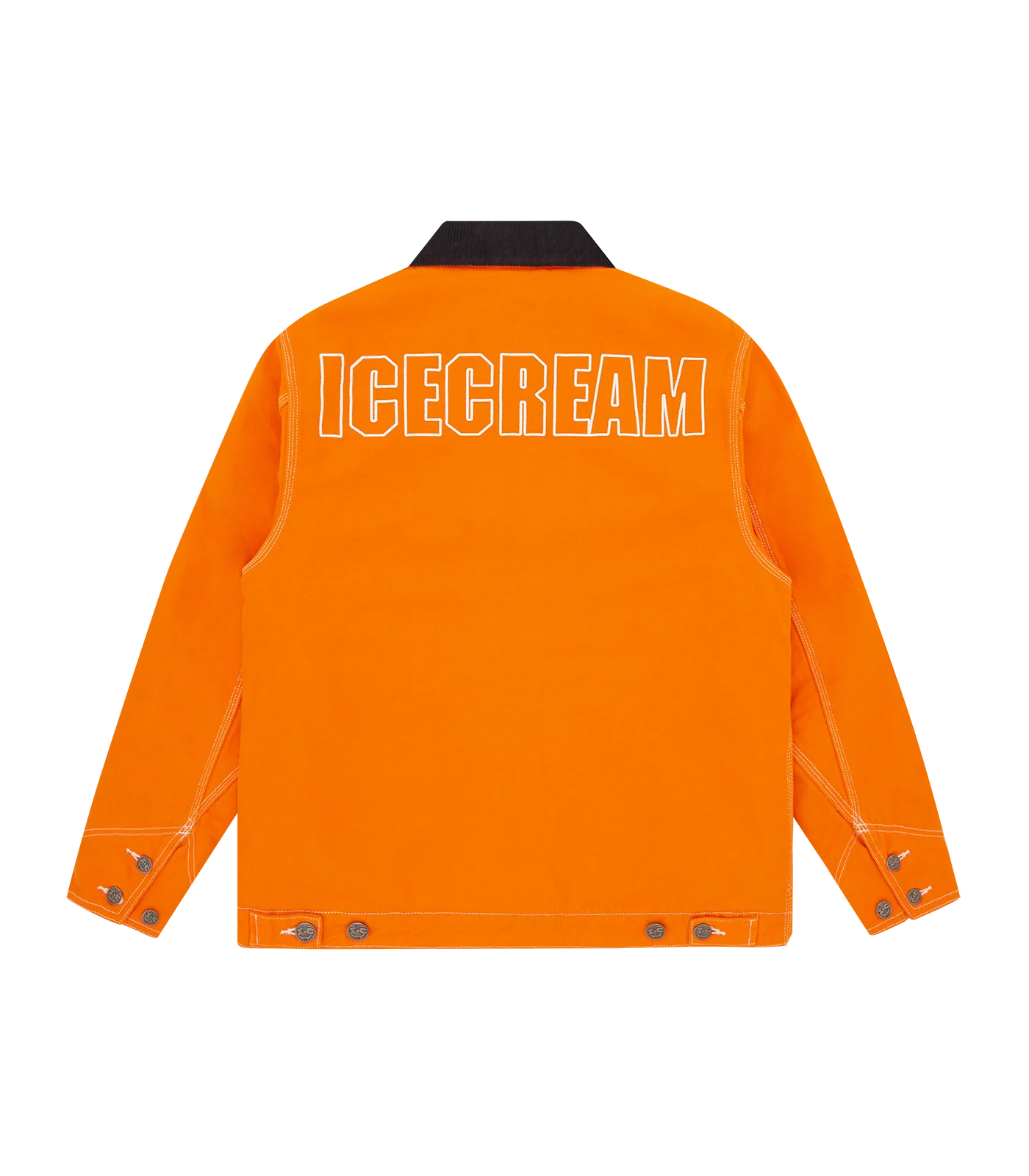 CANVAS LINED WORK JACKET - ORANGE - Image 2