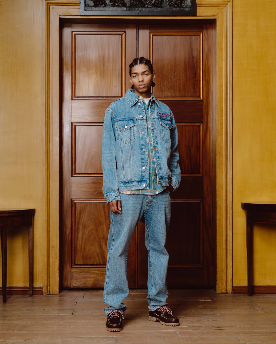 CASINO DENIM PANT - LIGHT WASH BLUE - Image 3