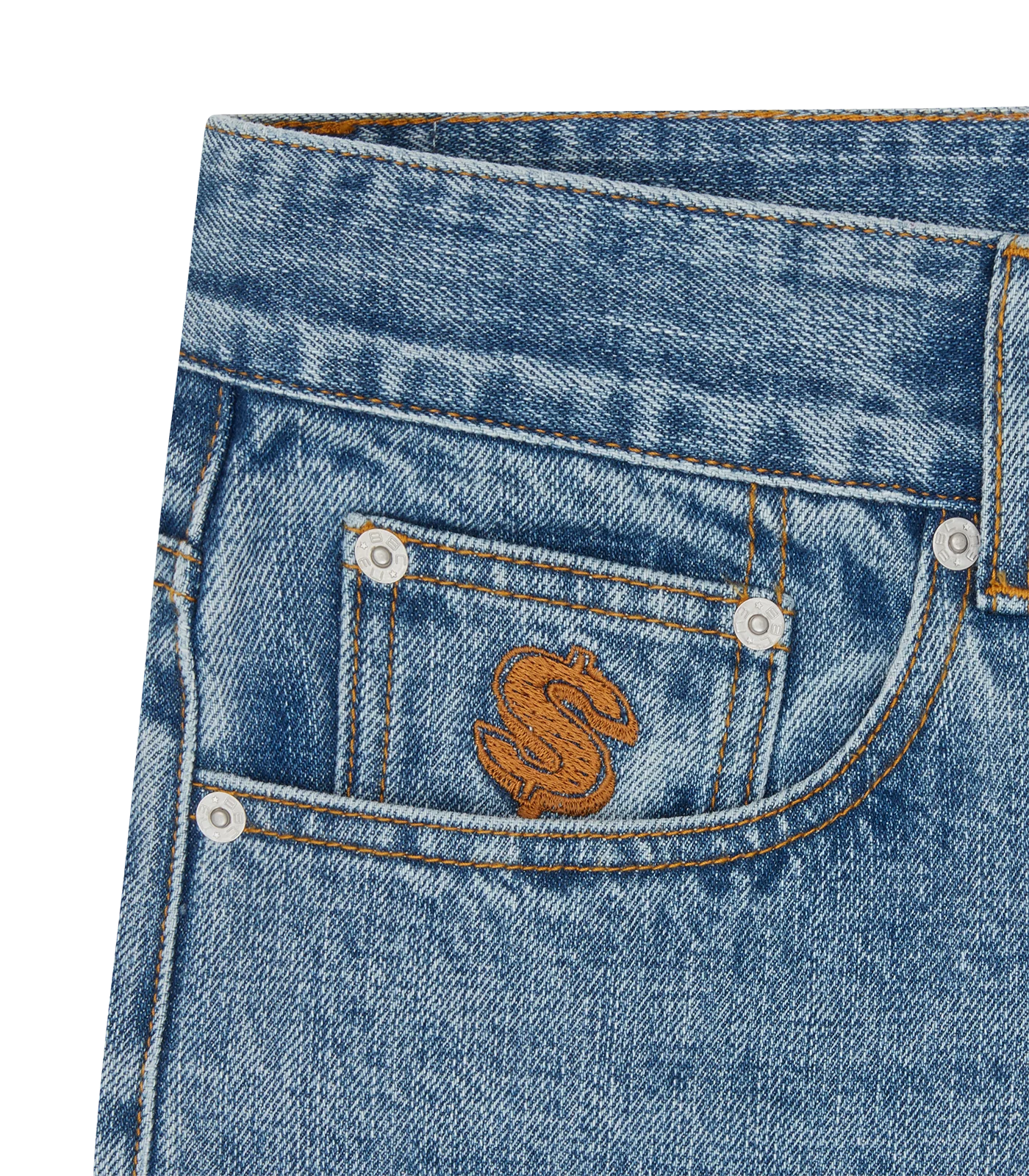 CASINO DENIM PANT - LIGHT WASH BLUE - Image 5