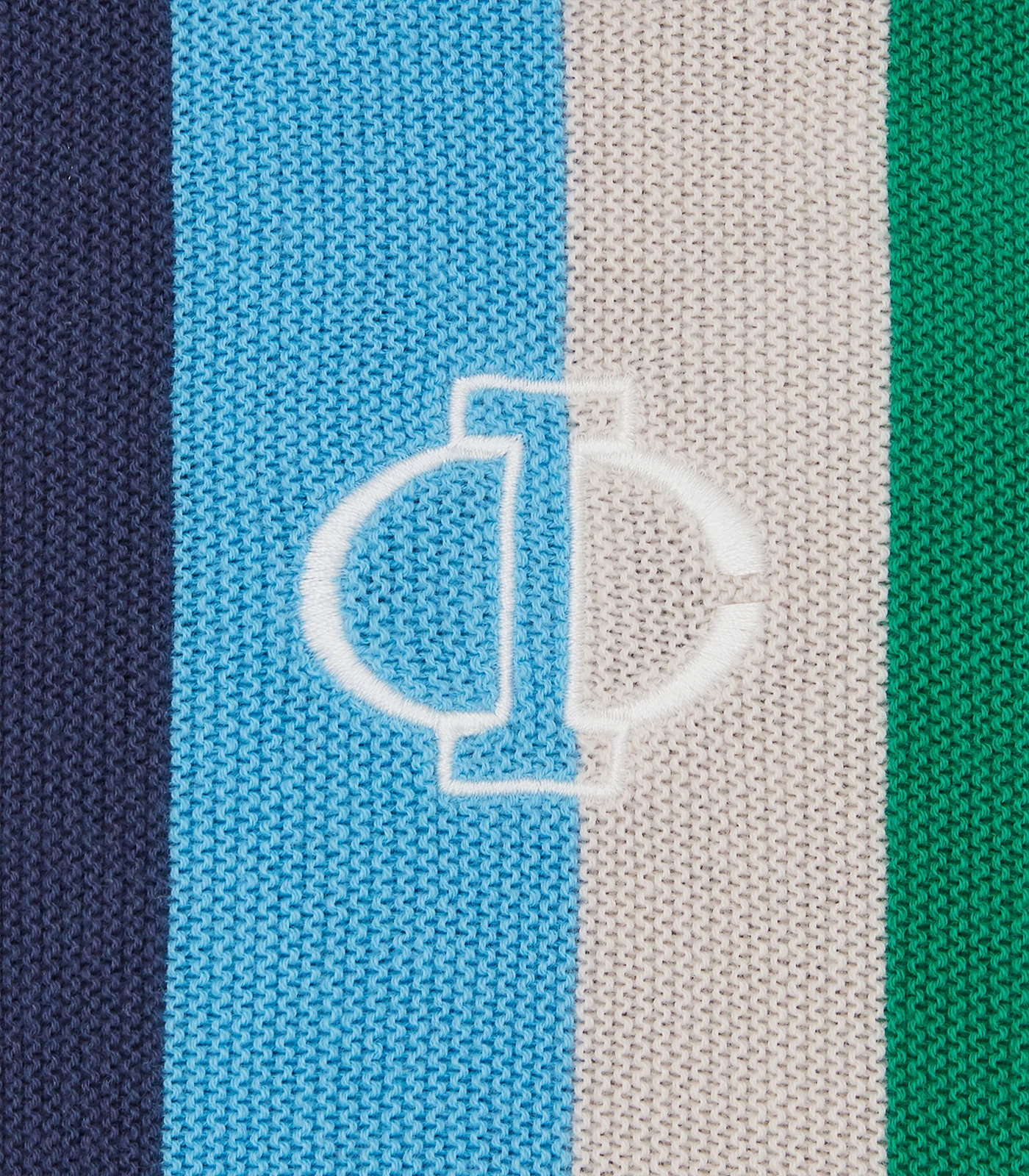 COLLARED KNITTED POLO SHIRT - NAVY - Image 5