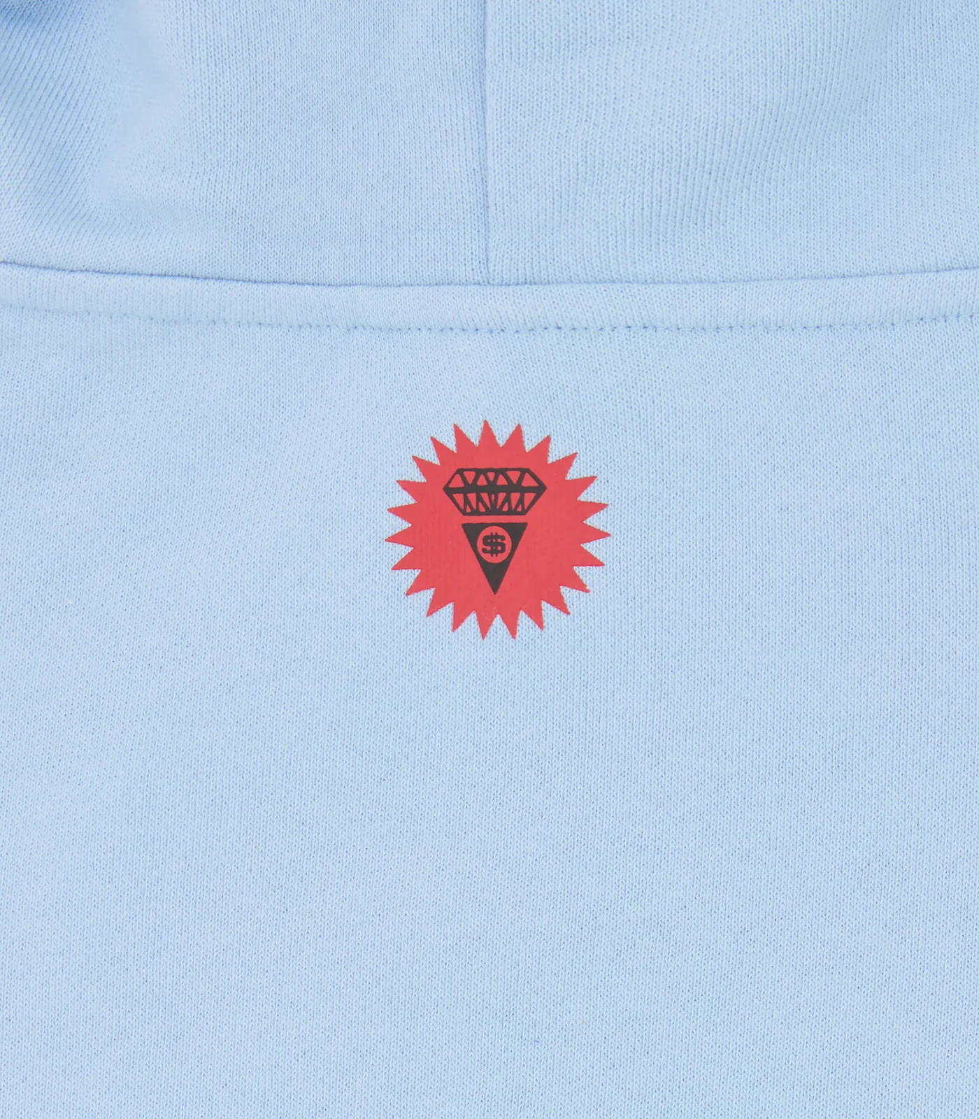 COLLEGE APPLIQUE RUNNING DOG POPOVER HOOD - LIGHT BLUE - Image 6