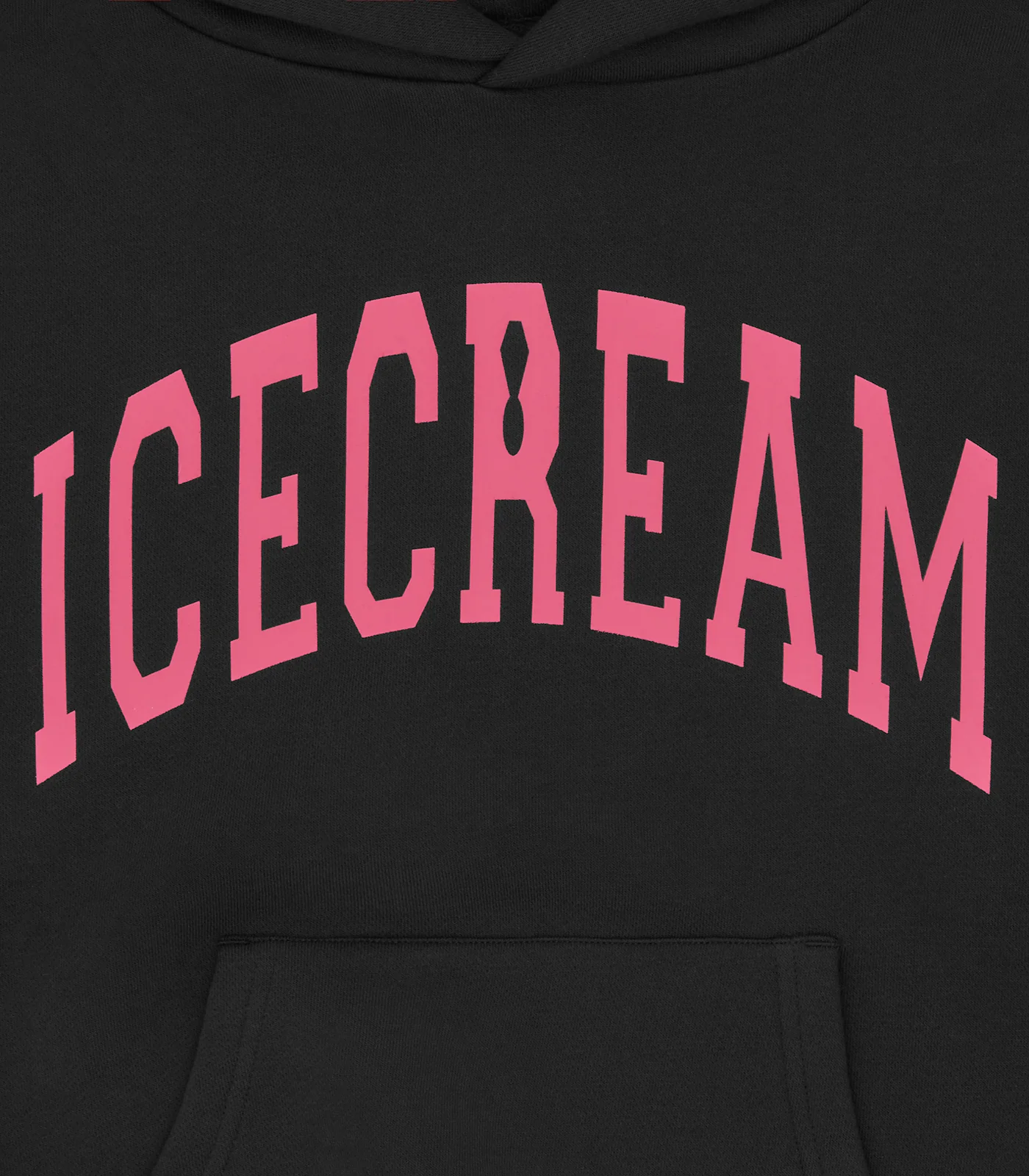 COLLEGE CROPPED HOOD - BLACK - Image 3