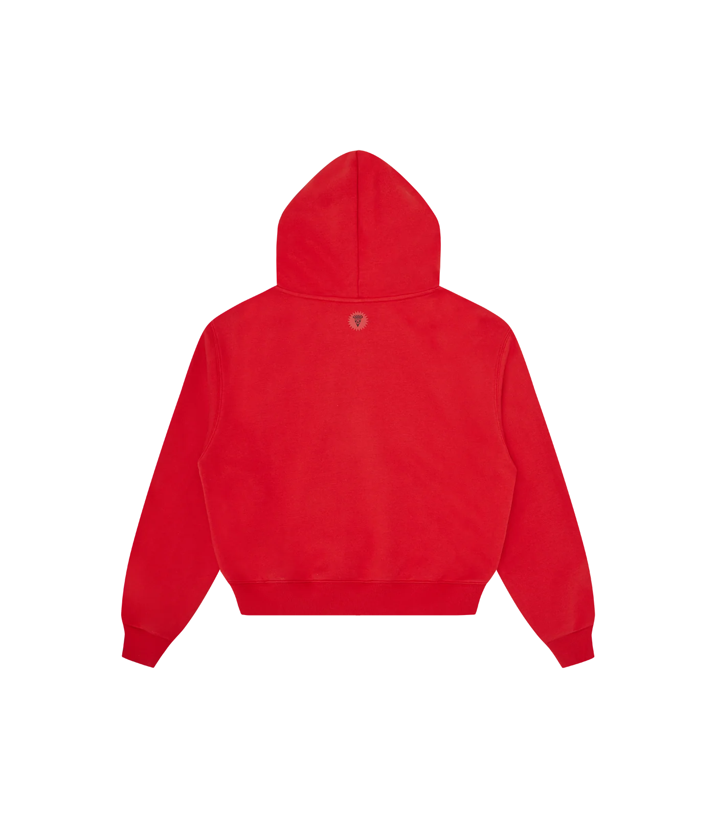 COLLEGE CROPPED POPOVER HOOD - RED - Image 2