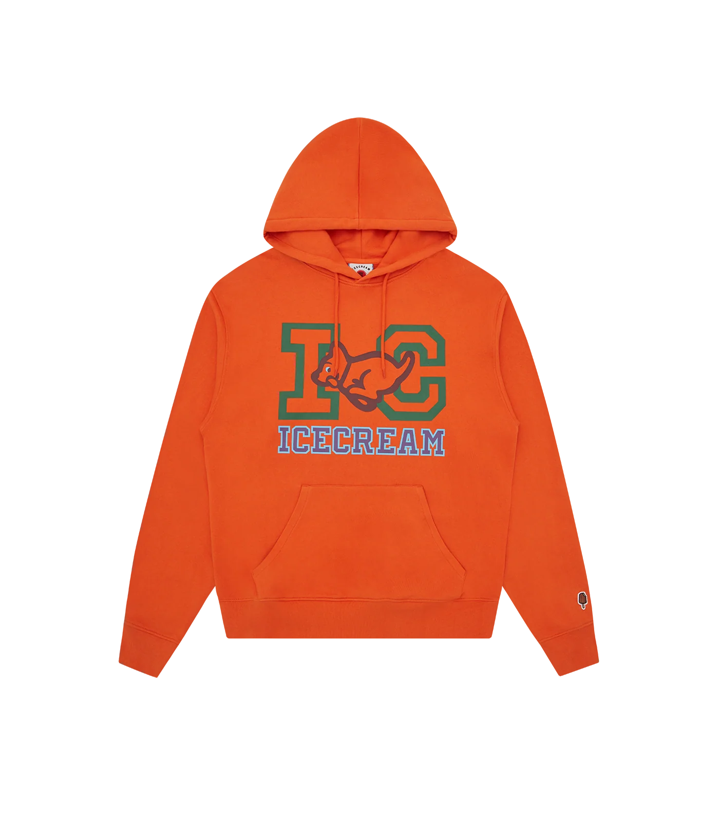 COLLEGIATE PUPPY POPOVER HOOD - ORANGE