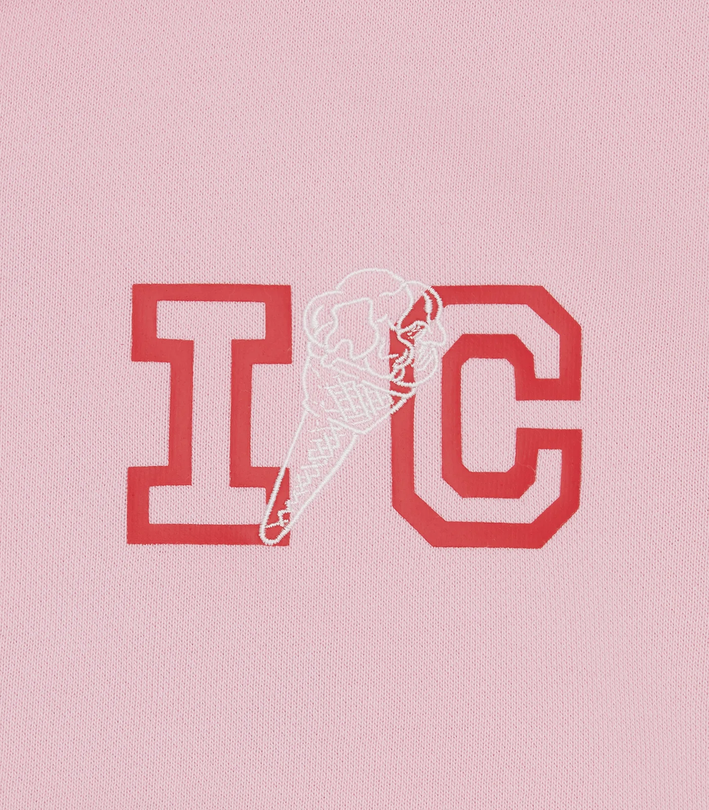 CONE CROPPED ZIP THROUGH HOOD - PINK - Image 4