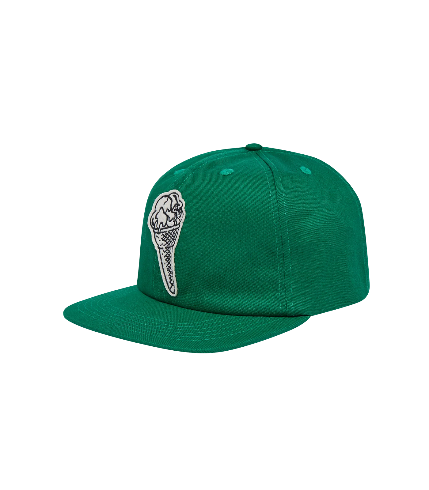CONE FELT PATCH CAP - GREEN