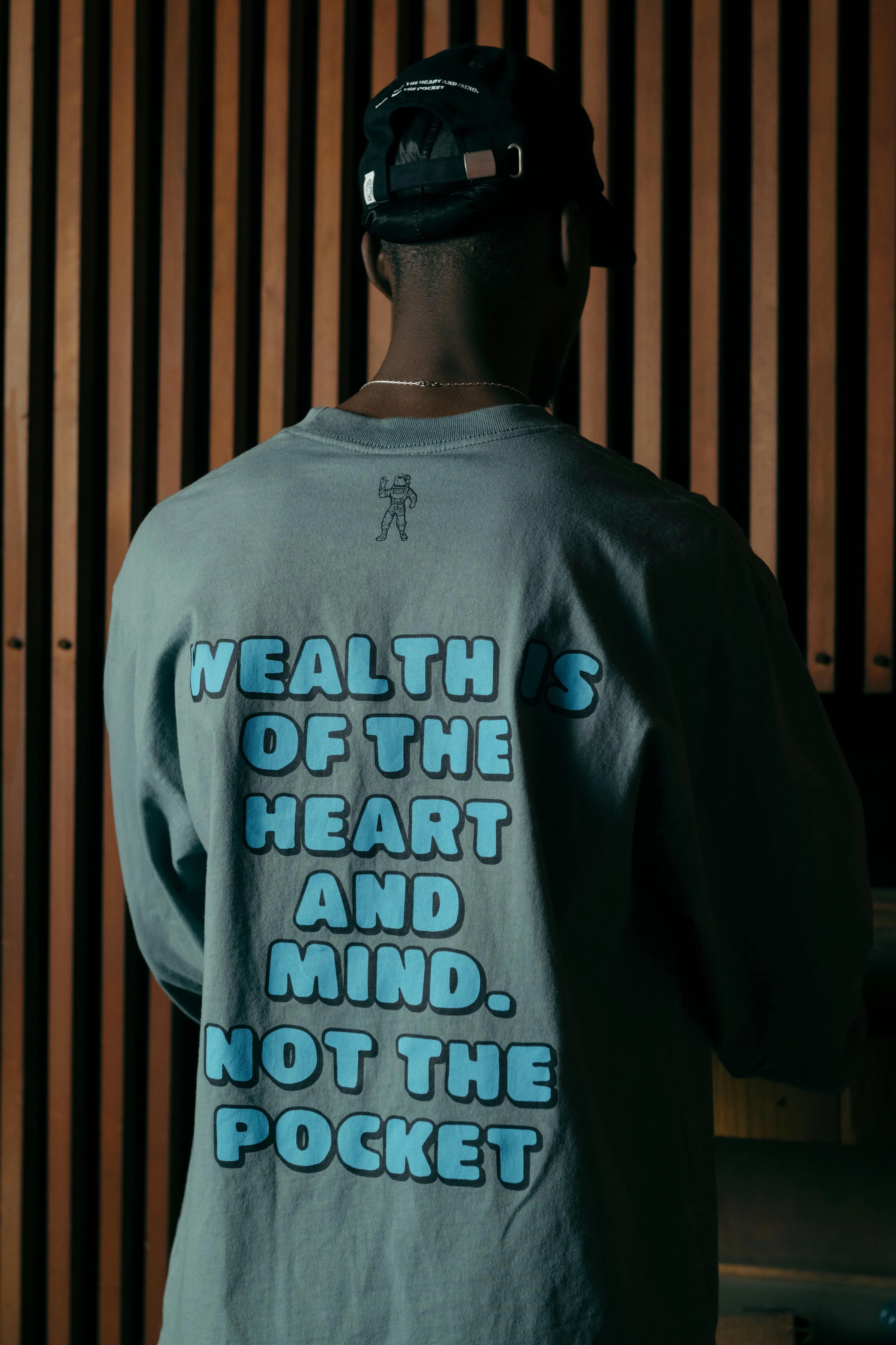 ARCH LOGO L/S T-SHIRT - TEAL - Image 5