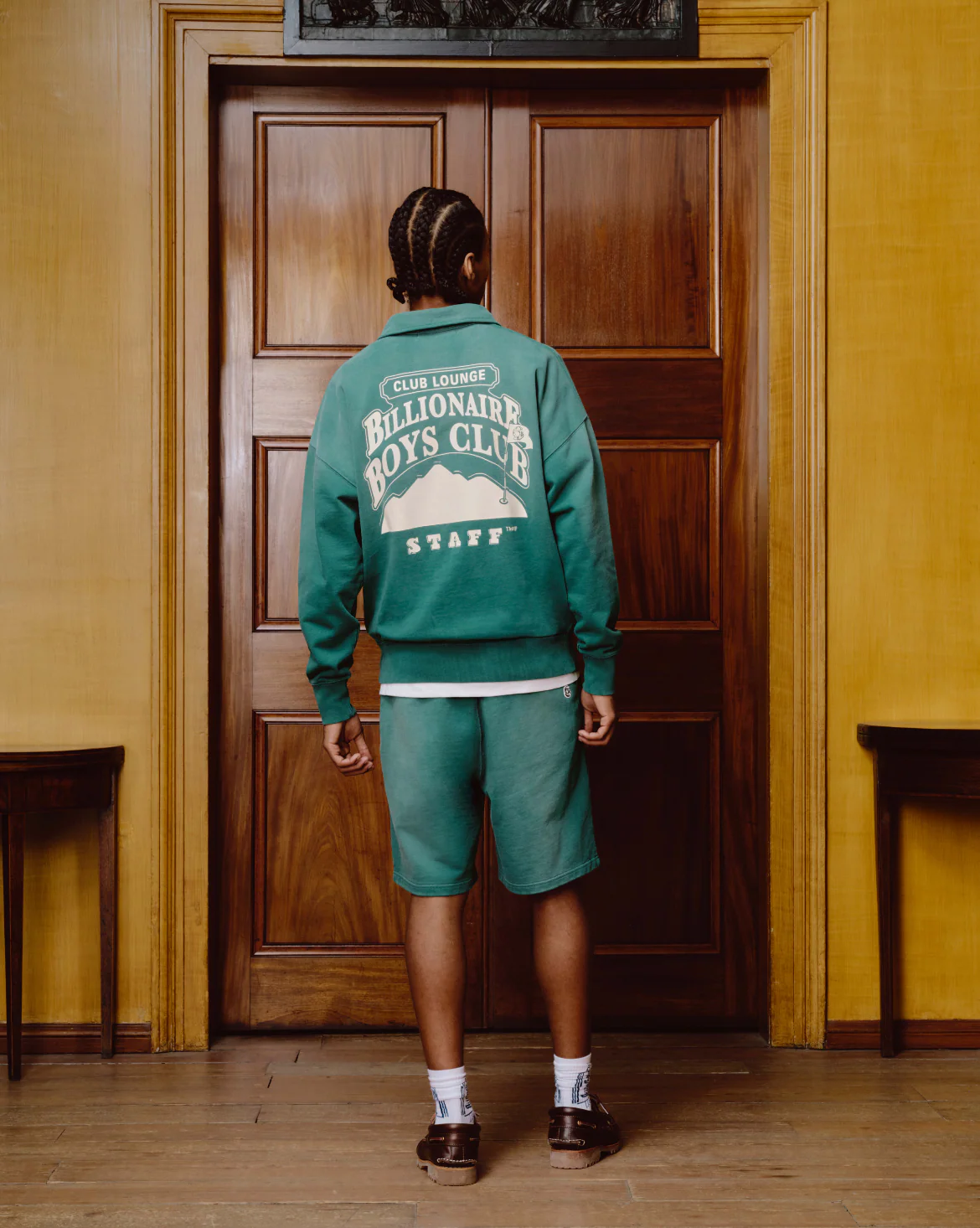 COUNTRY LOUNGE SWEATSHORTS - GREEN - Image 4