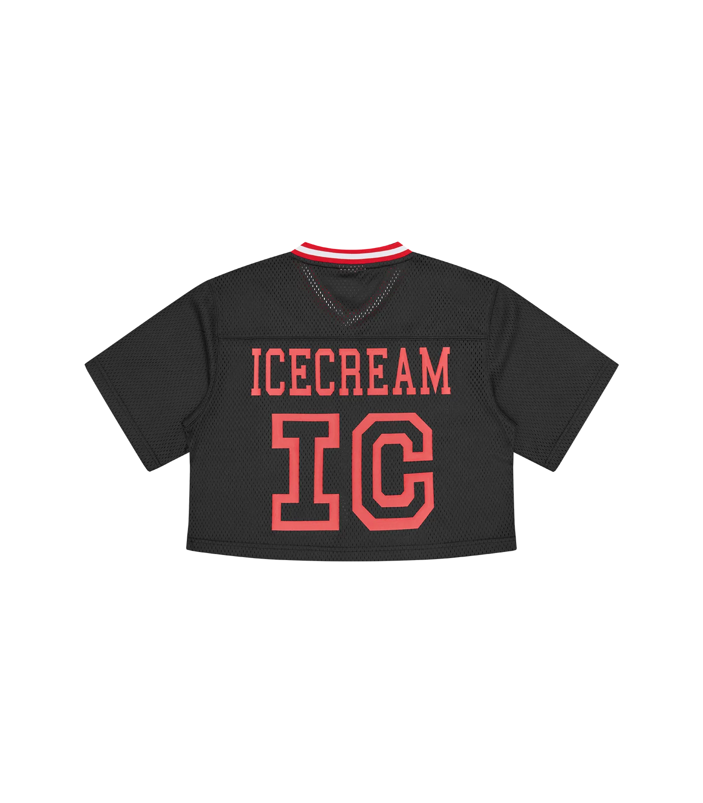 CROPPED FOOTBALL JERSEY - BLACK - Image 2