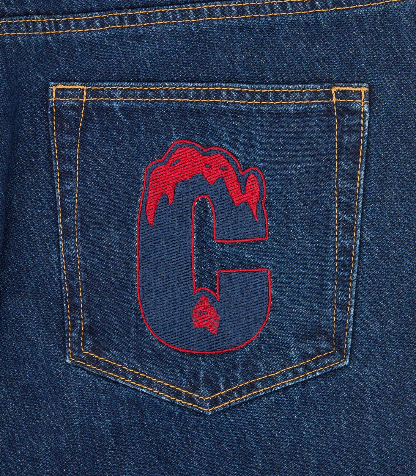 CRYSTAL RUNNING DOG DENIM PANT - INDIGO - Image 6