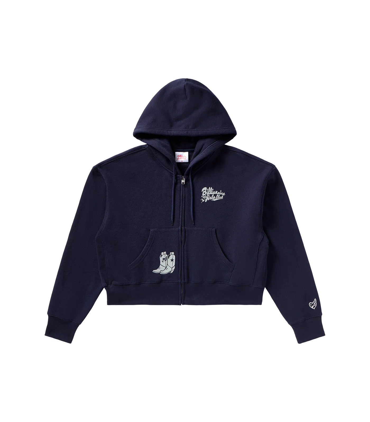 DALLAS COWBOYS CROPPED HOODIE - NAVY
