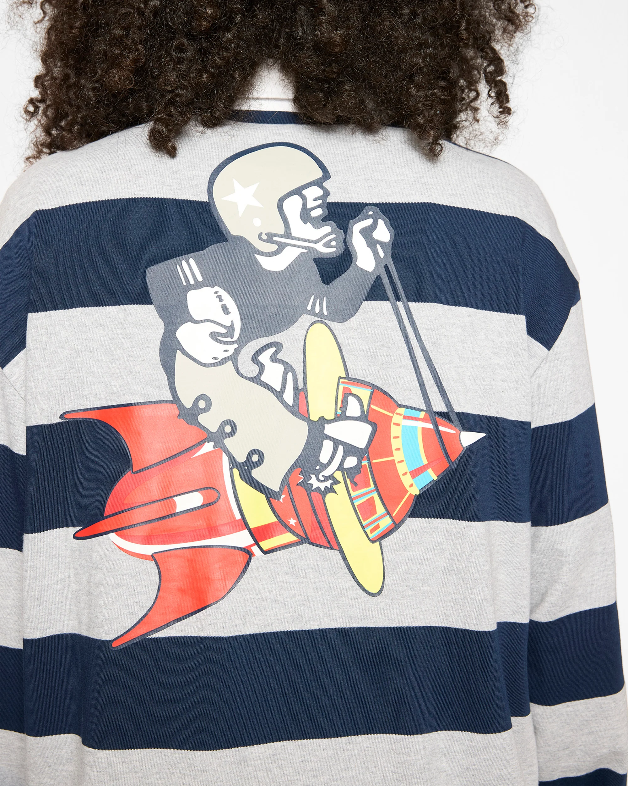 DALLAS COWBOYS L/S RUGBY - NAVY/GREY - Image 5