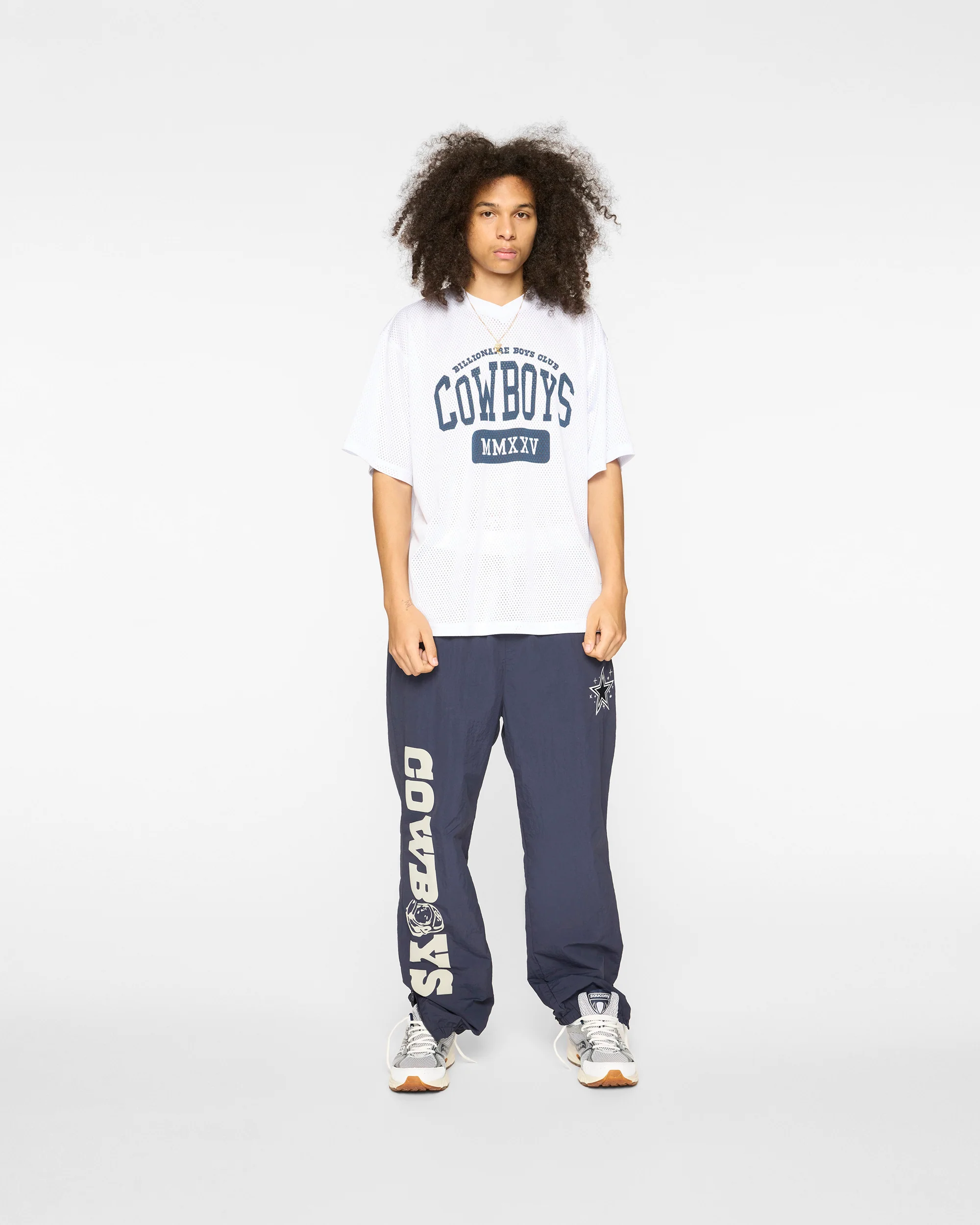 DALLAS COWBOYS MESH SS TOP - WHITE - Image 3