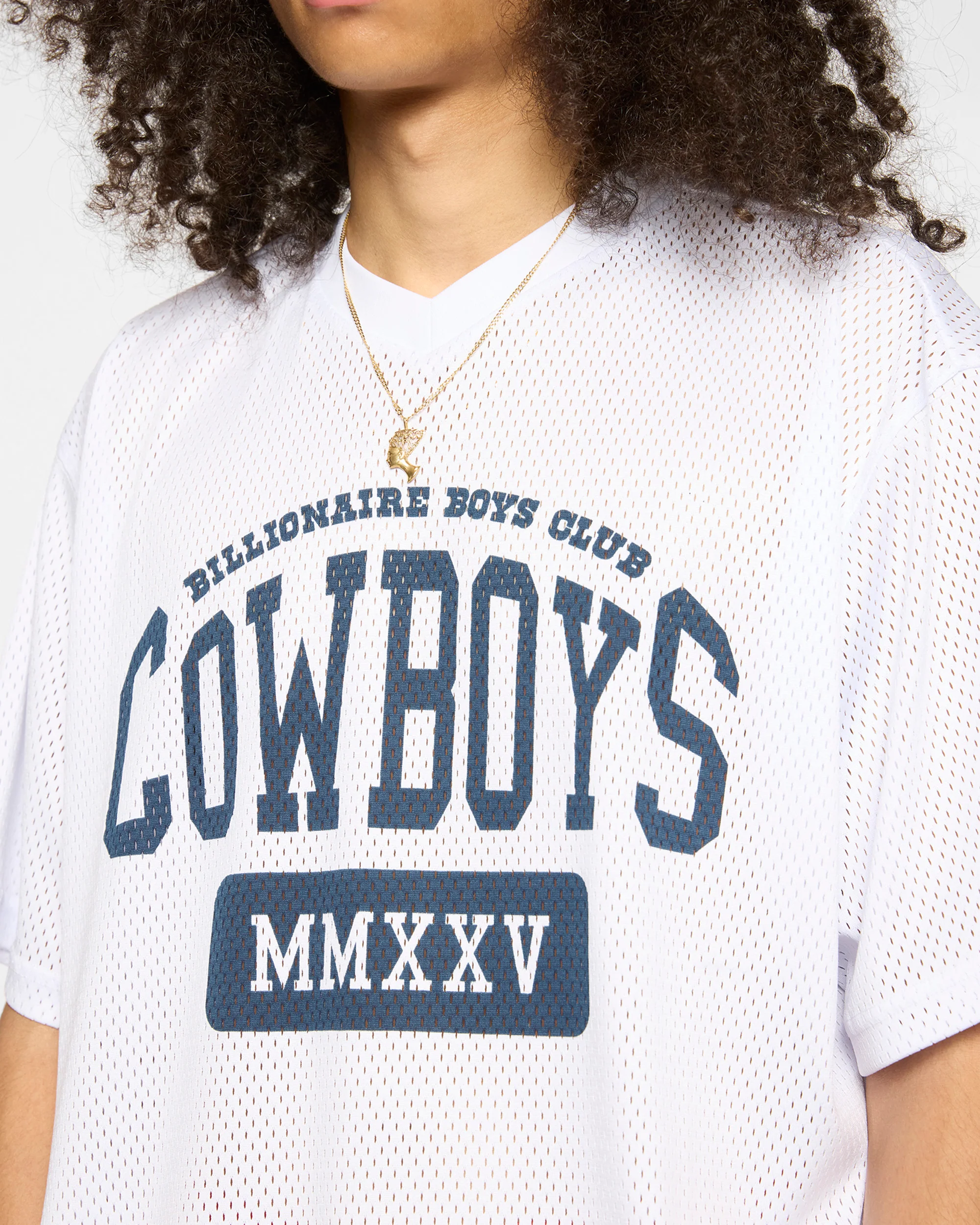 DALLAS COWBOYS MESH SS TOP - WHITE - Image 5