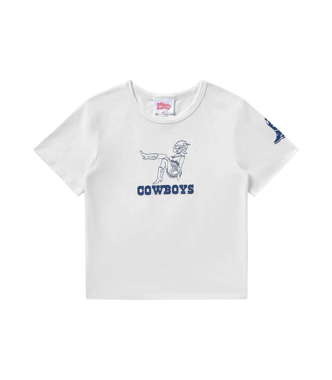 DALLAS COWBOYS SPACE COWGIRL BABY TEE - WHITE