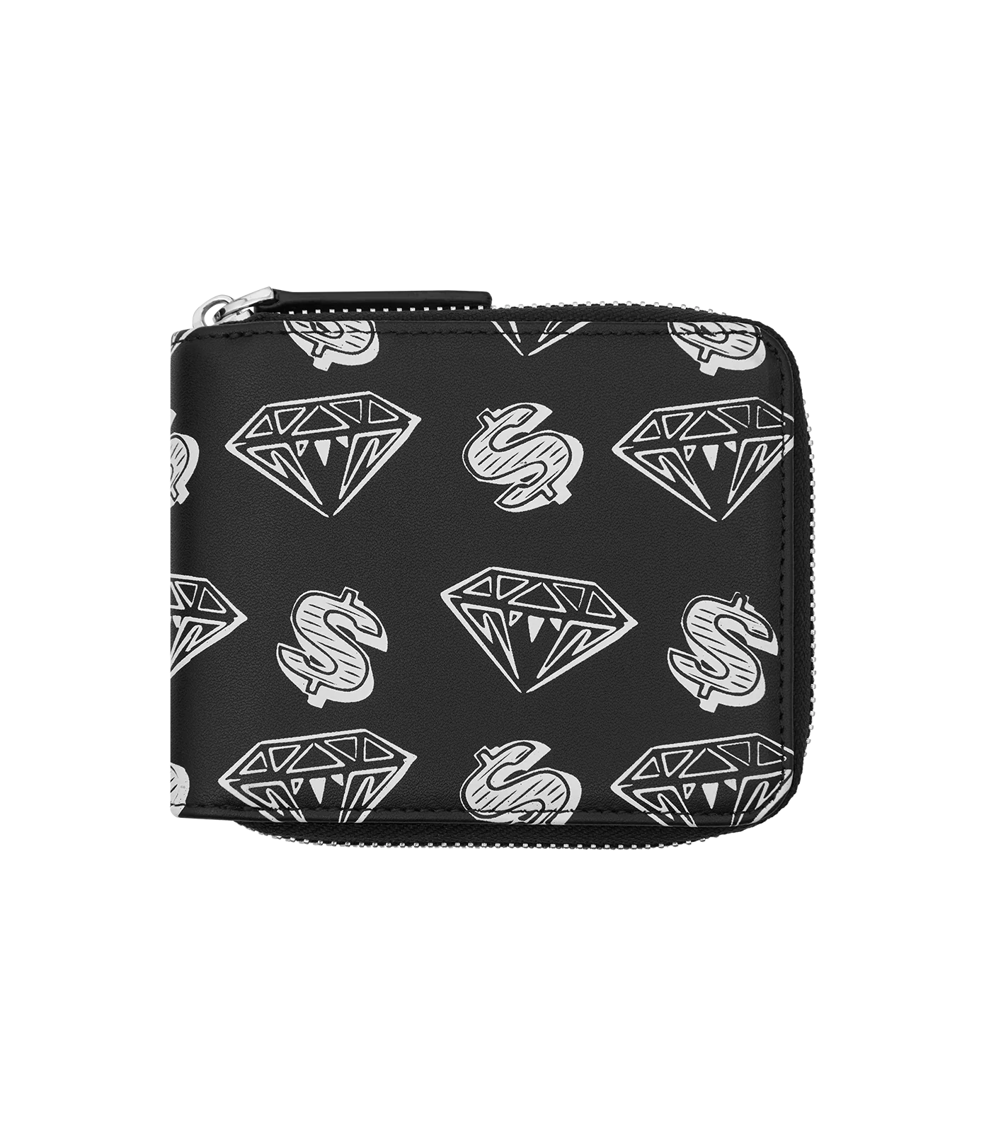 DIAMONDS & DOLLARS WALLET - BLACK