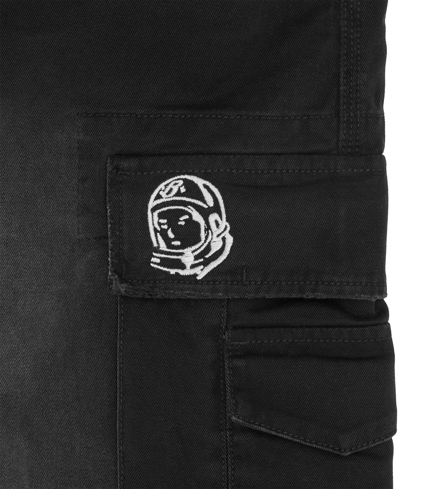 DISTRESSED OVERSIZED CARGO SHORTS - WASHED BLACK - Image 3