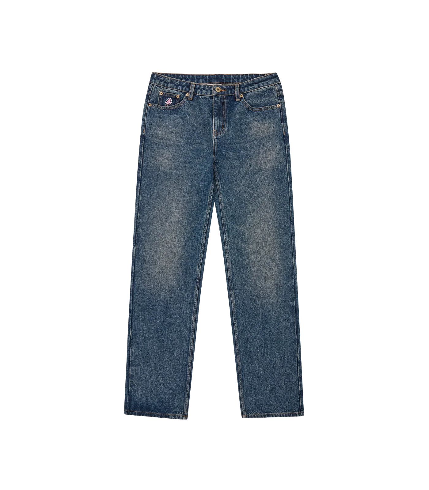 DRIPPY DENIM PANTS - VINTAGE WASH