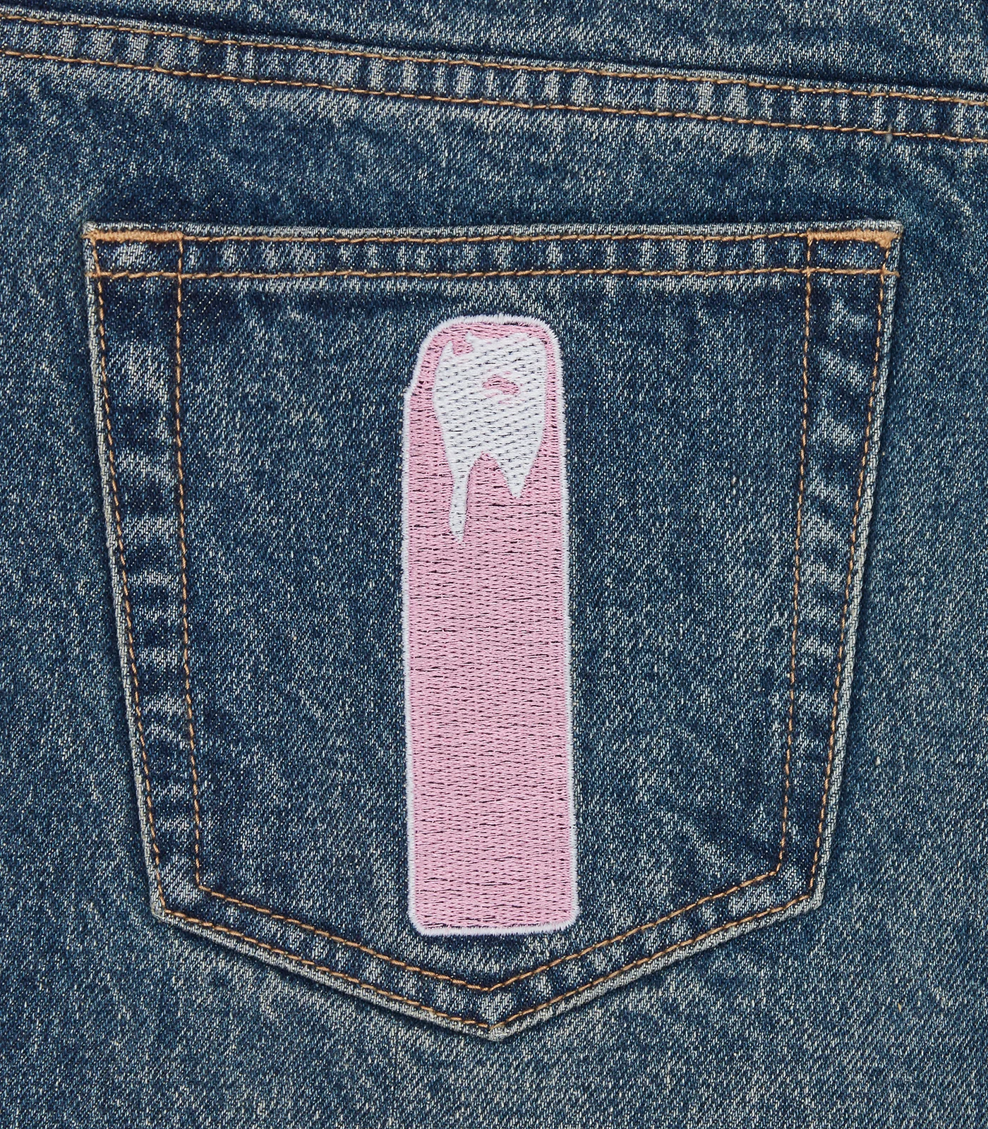 DRIPPY DENIM PANTS - VINTAGE WASH - Image 4
