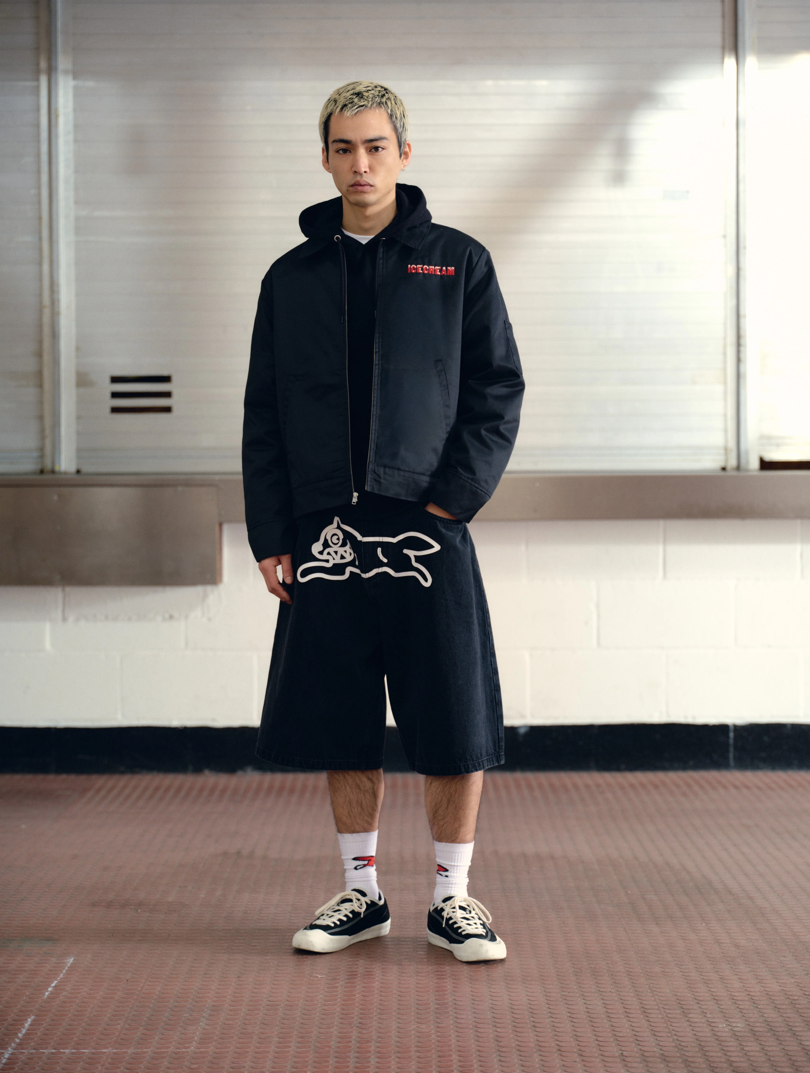 DRIPPY QUILTED WORK JACKET - BLACK - Image 2