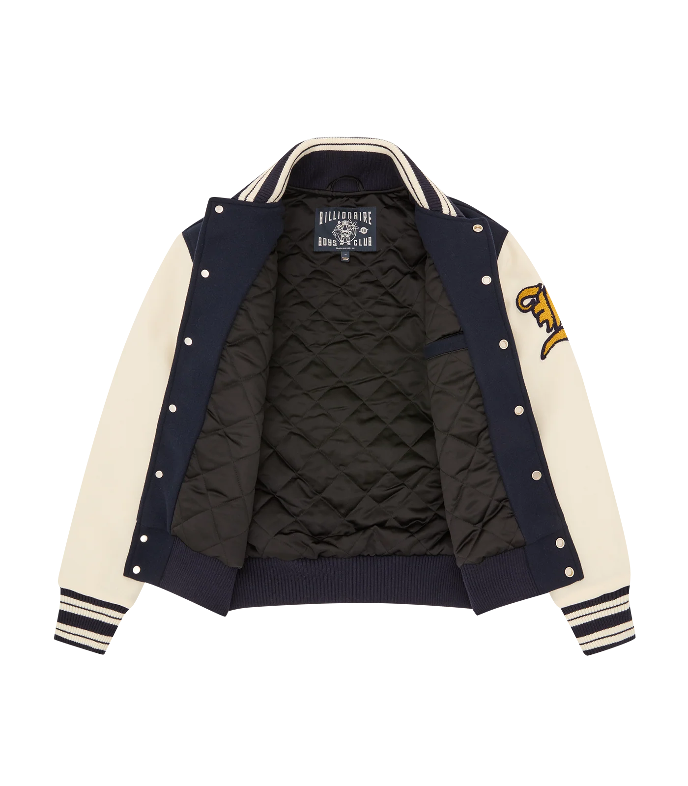 FANFARE SCRIPT VARSITY JACKET - NAVY/CREAM - Image 5
