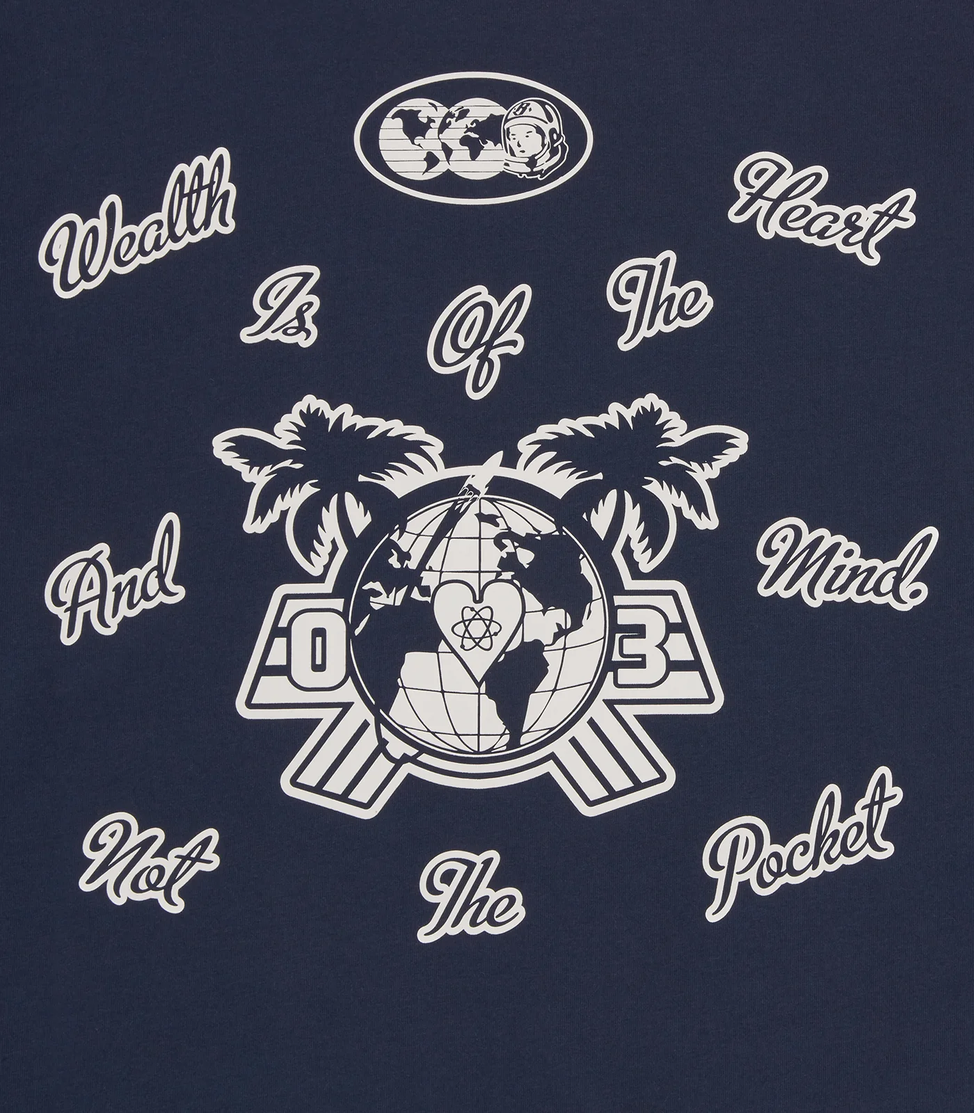 GLOBAL REGATTA MULTI PRINT L/S T-SHIRT - NAVY - Image 4