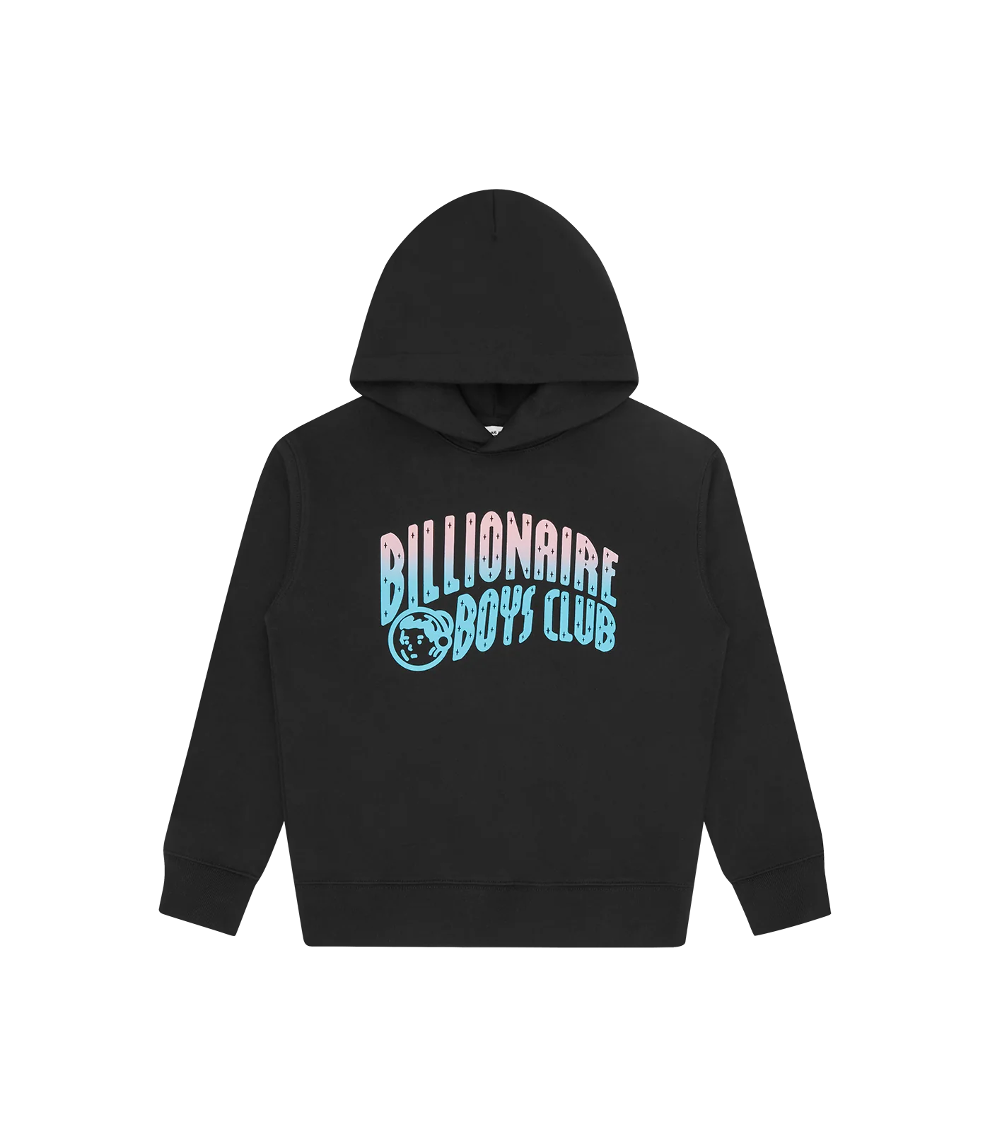 KIDS GRADIENT ARCH LOGO POPOVER HOOD - BLACK