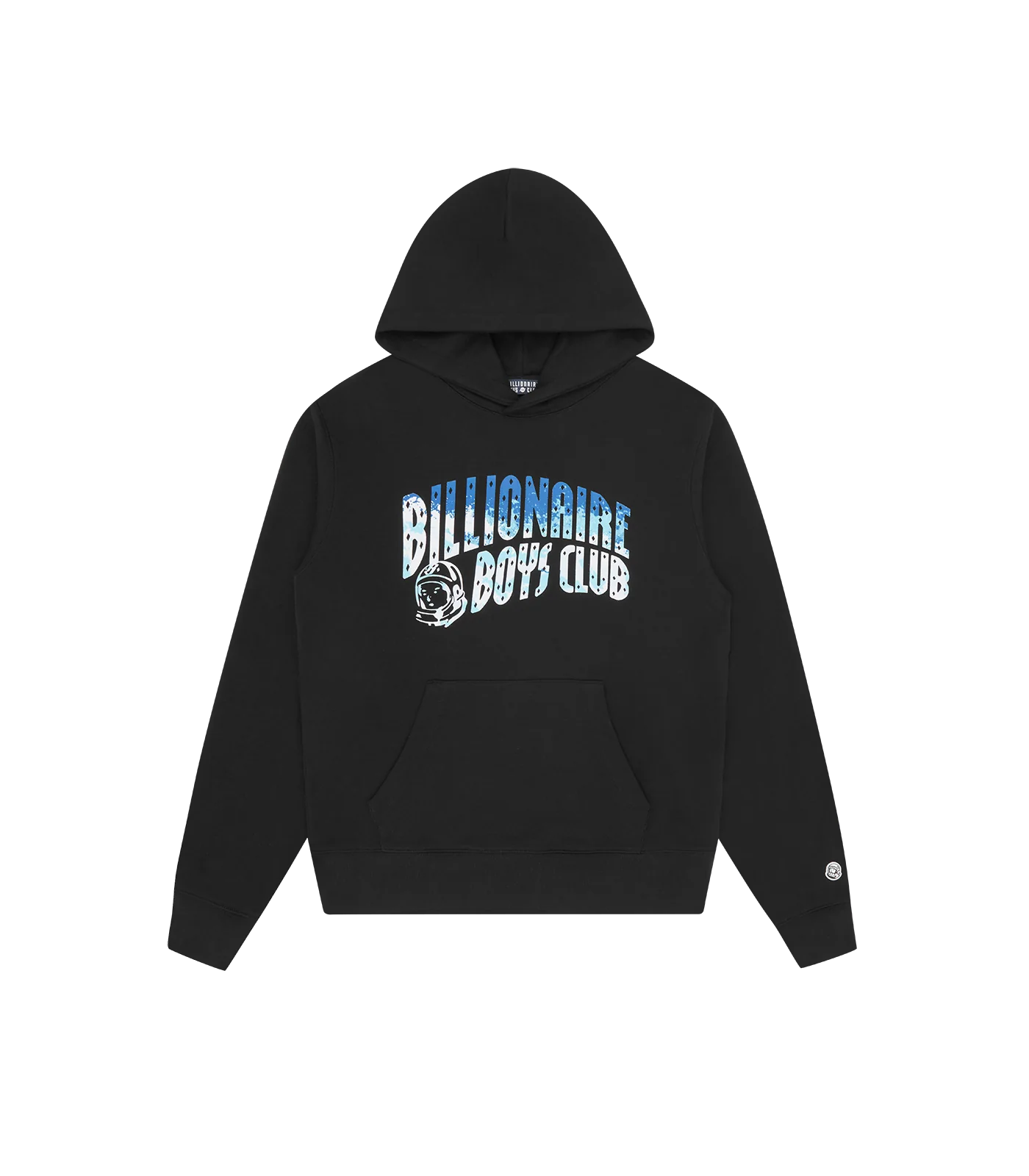GREAT WAVE FILL ARCH LOGO POPOVER HOOD - BLACK