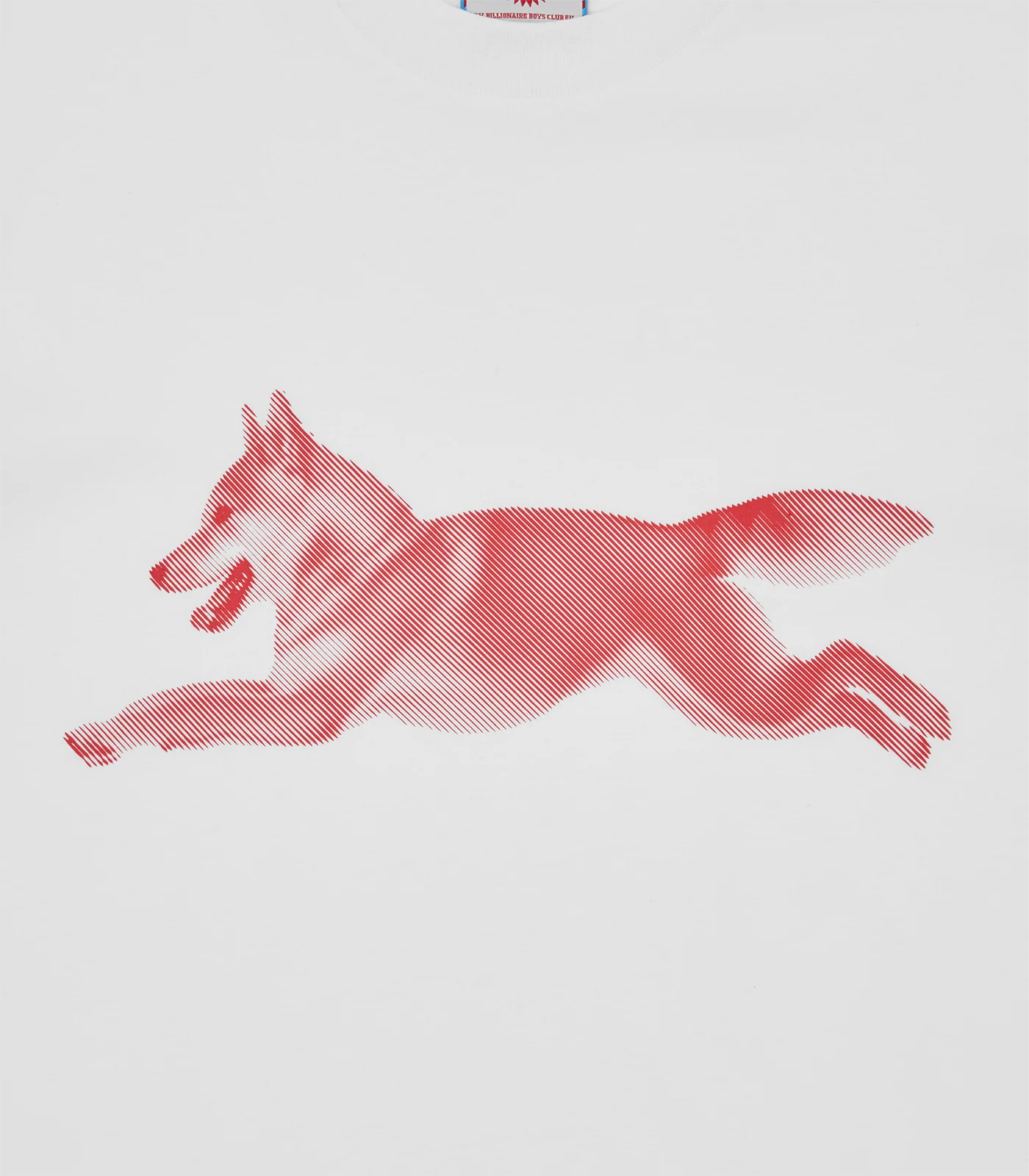 HALFTONE RUNNING DOG T-SHIRT - WHITE - Image 4