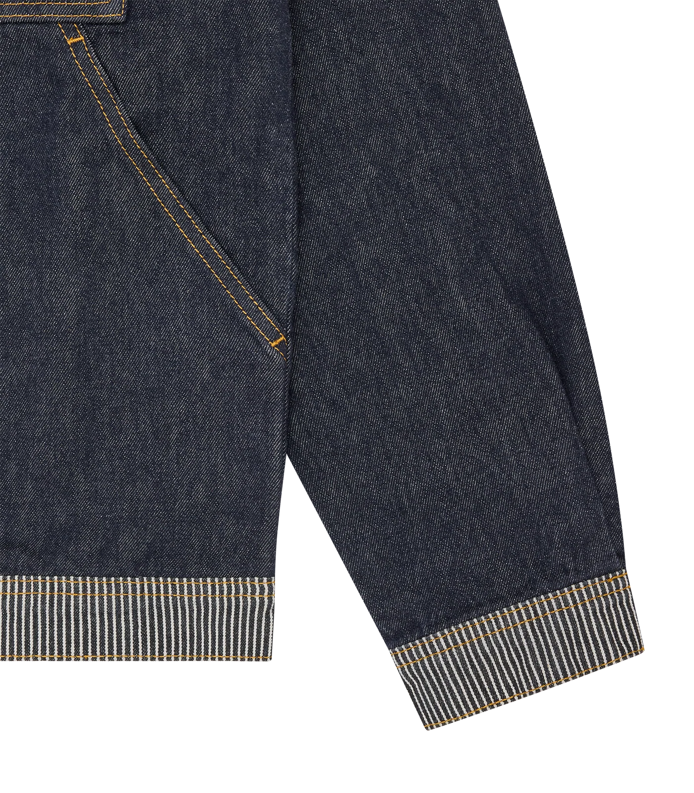 HICKORY PANEL DENIM TRUCKER JACKET - INDIGO - Image 6