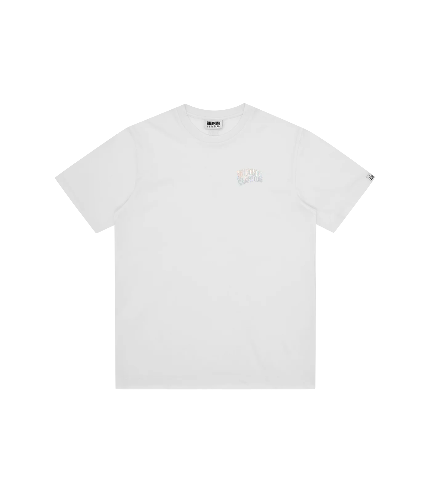HOLOGRAPHIC SMALL ARCH LOGO T-SHIRT - WHITE