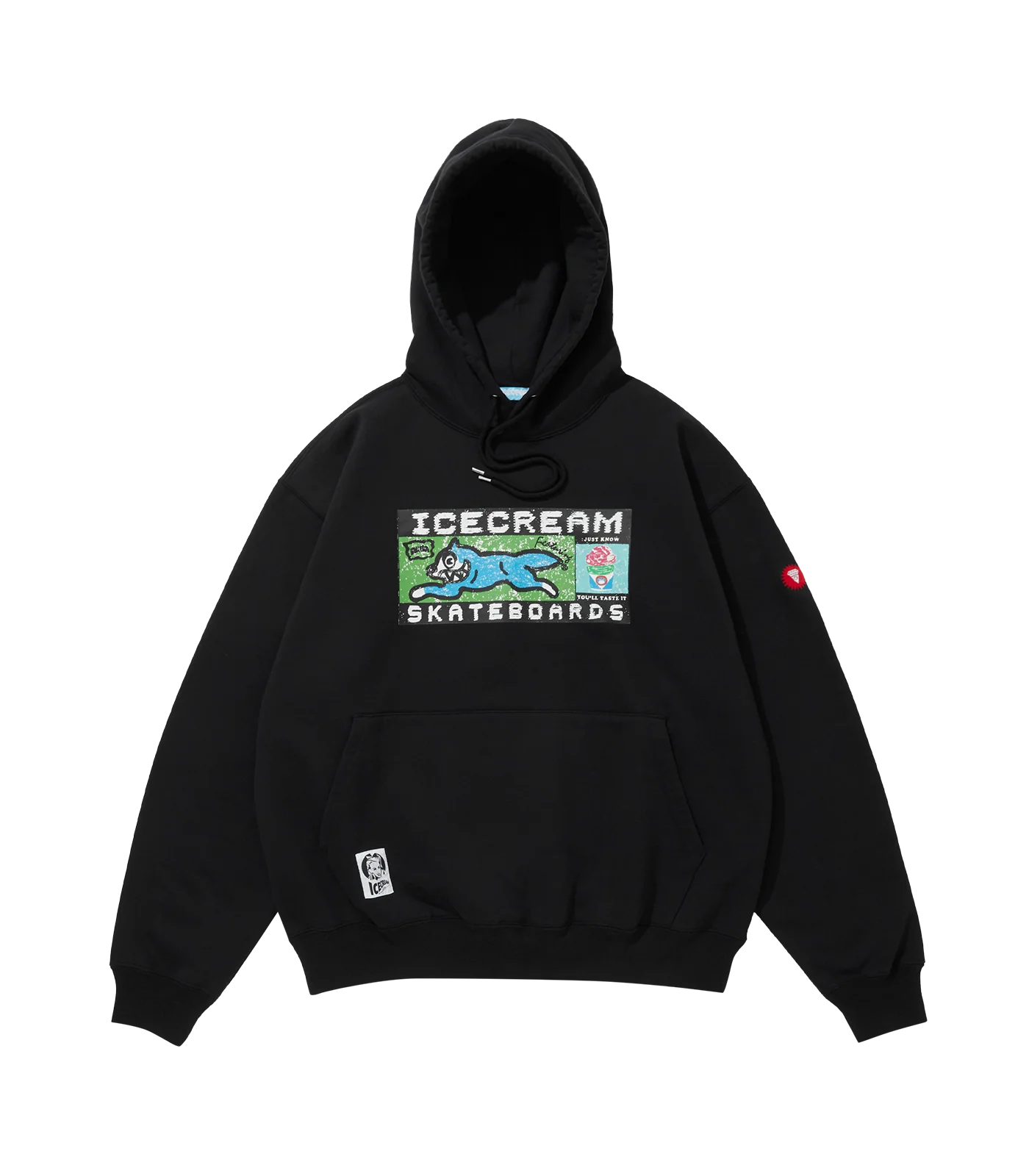 RUNNING DOG HOODIE - BLACK