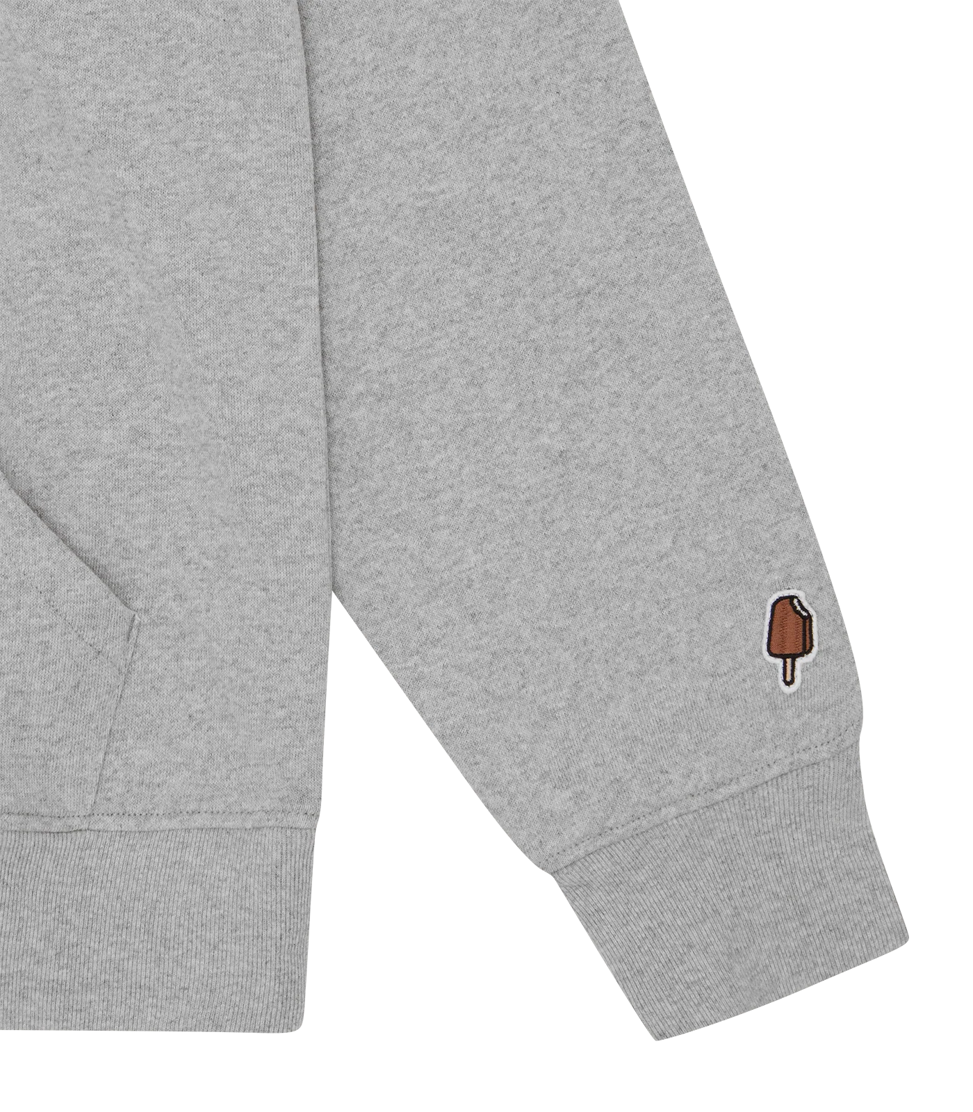 ICECREAM CONE POPOVER HOOD - HEATHER GREY - Image 4