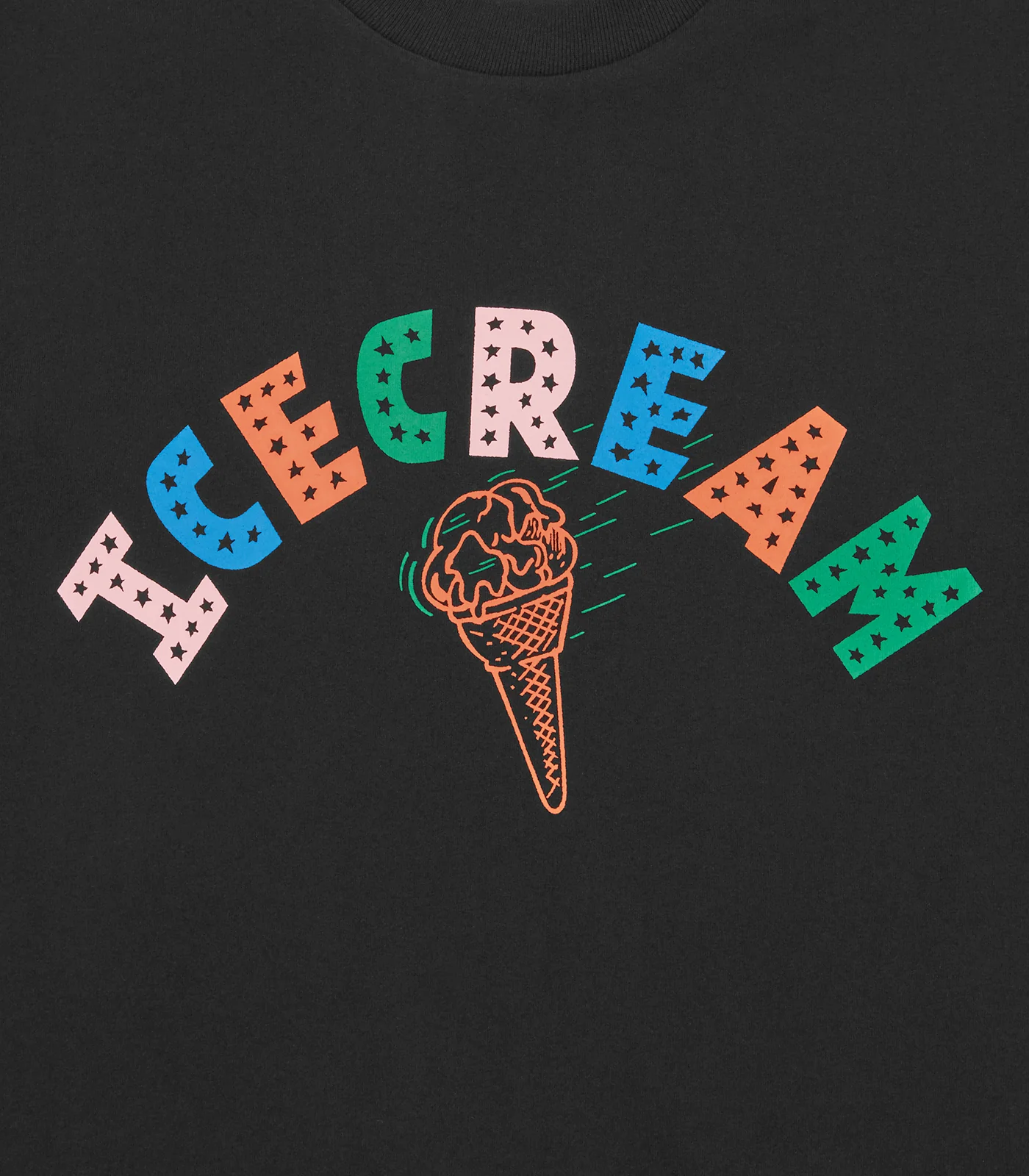 ICECREAM CONE T-SHIRT - BLACK - Image 3