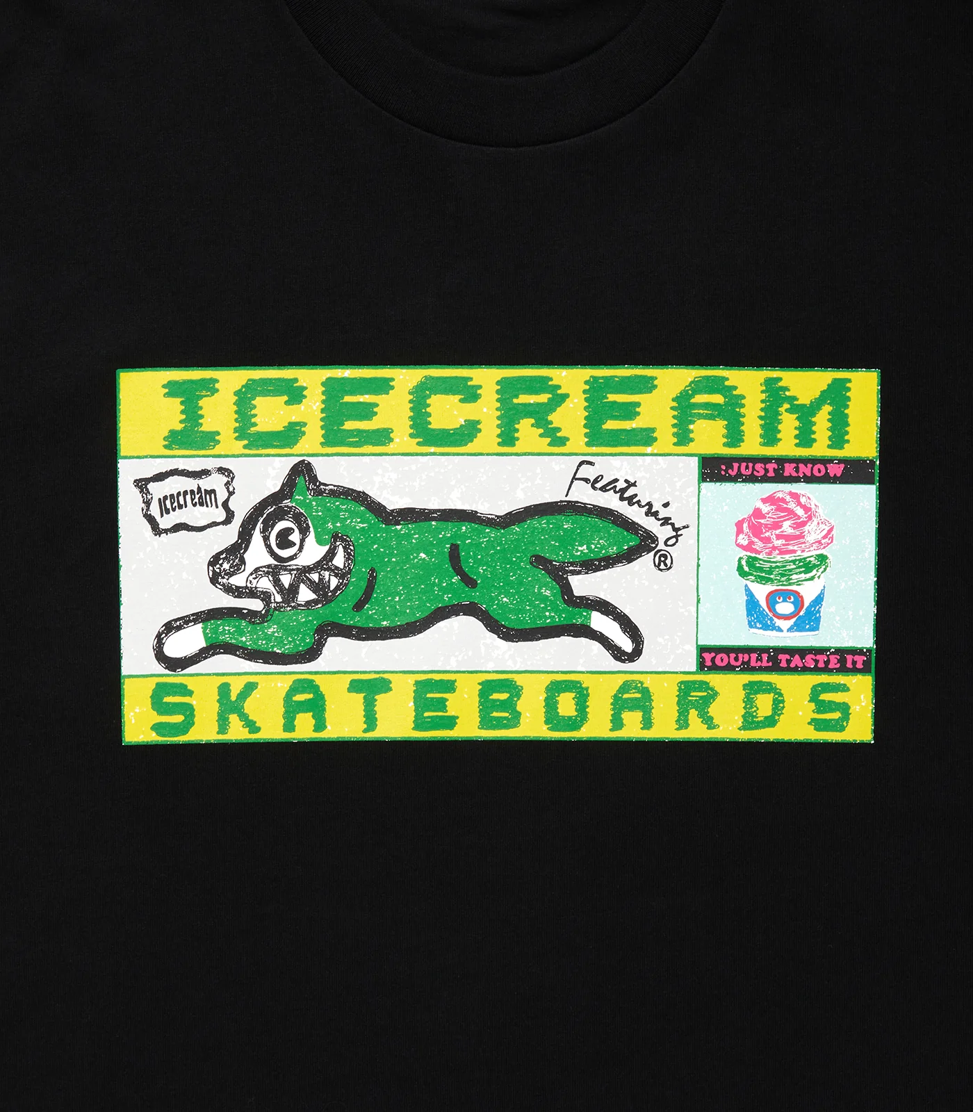 ICECREAM SKATEBOARDS T-SHIRT #2 - BLACK - Image 3