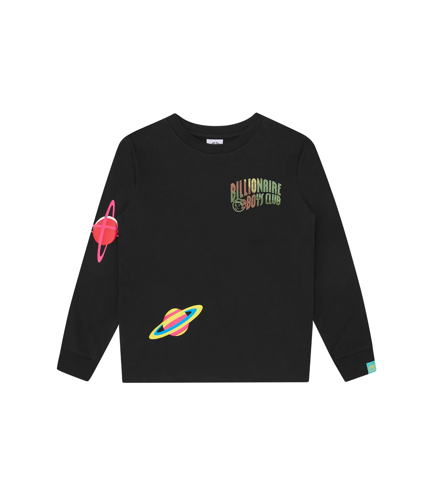 KIDS SPACE CAMO L/S T-SHIRT - BLACK