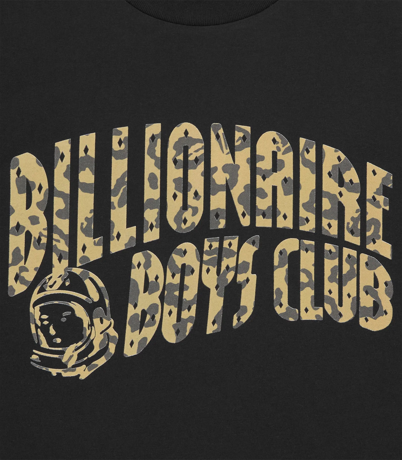LEOPARD PRINT ARCH LOGO T-SHIRT - BLACK - Image 3