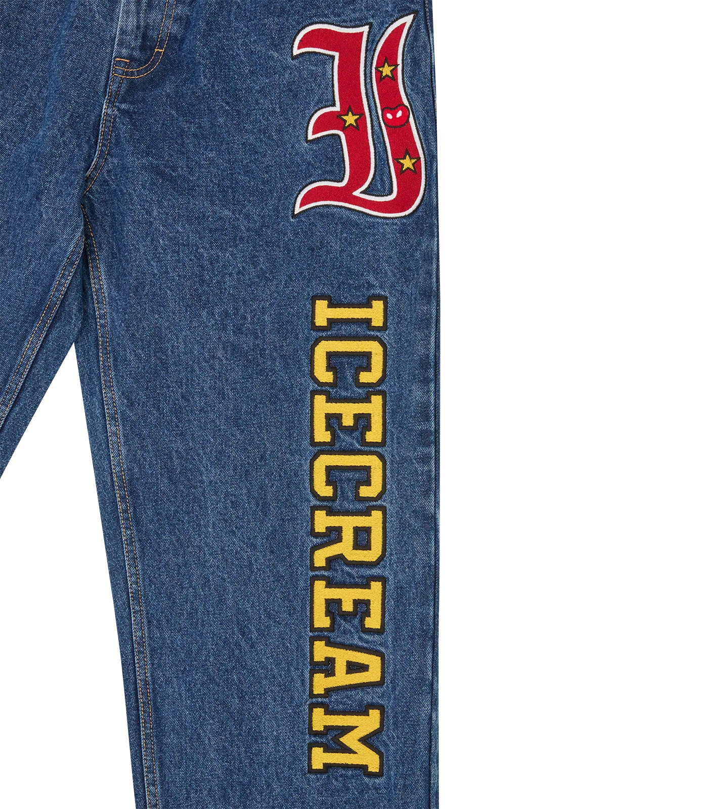 MASCOT DENIM PANTS - MID WASH BLUE - Image 7