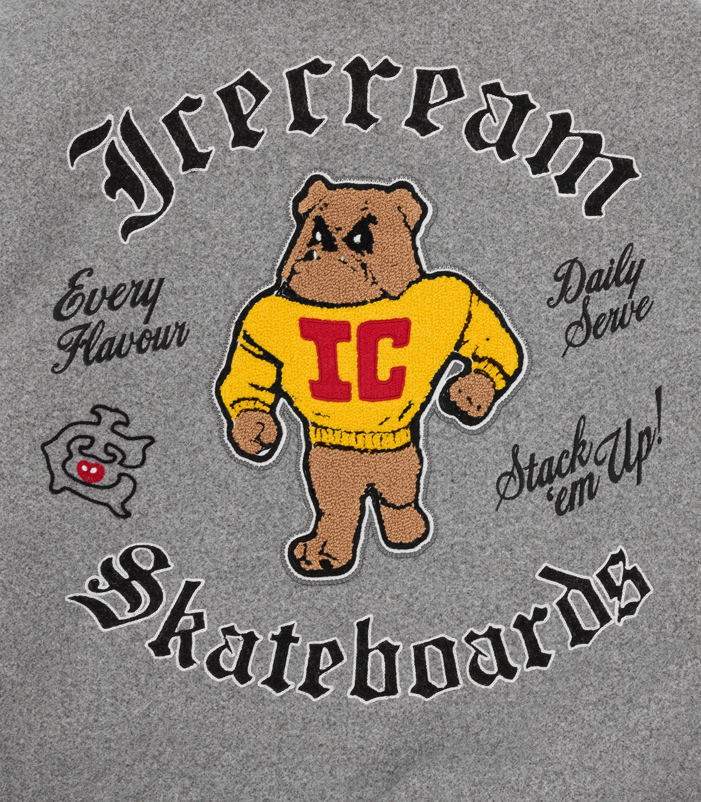 MASCOT VARSITY JACKET - GREY - Image 9