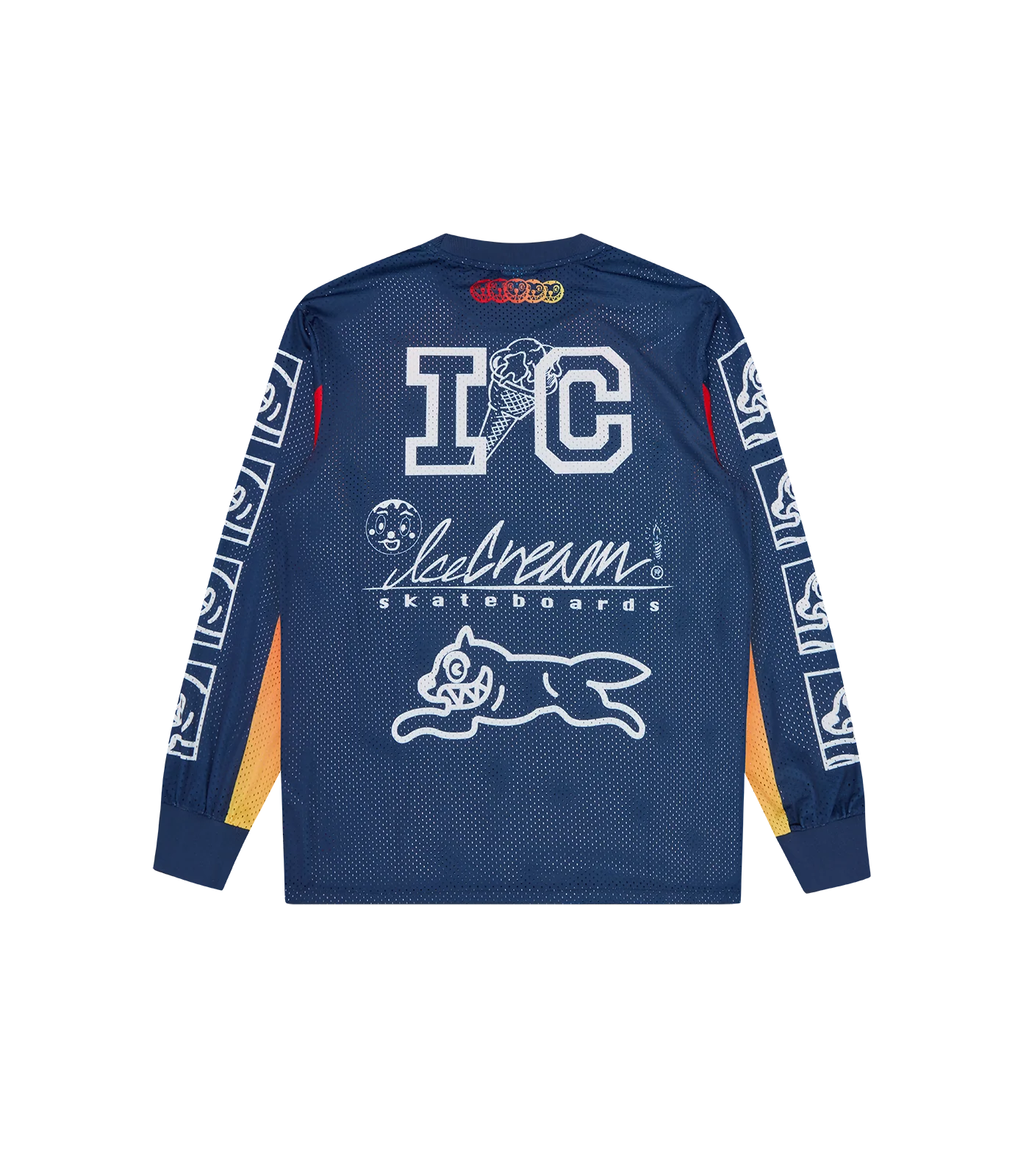 MOTO RACER L/S MESH SHIRT - NAVY - Image 2